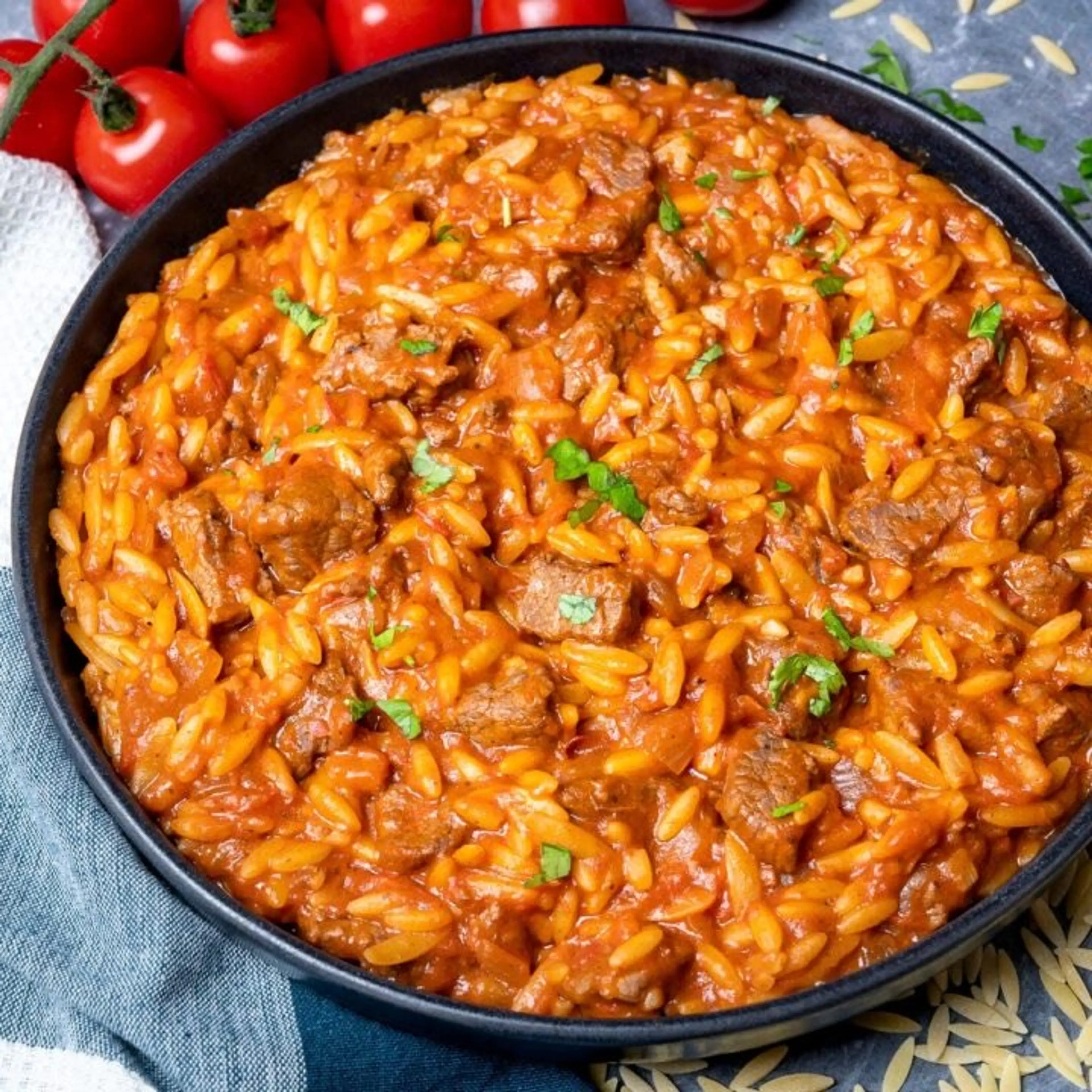 Giouvetsi (Greek Beef Stew with Orzo)