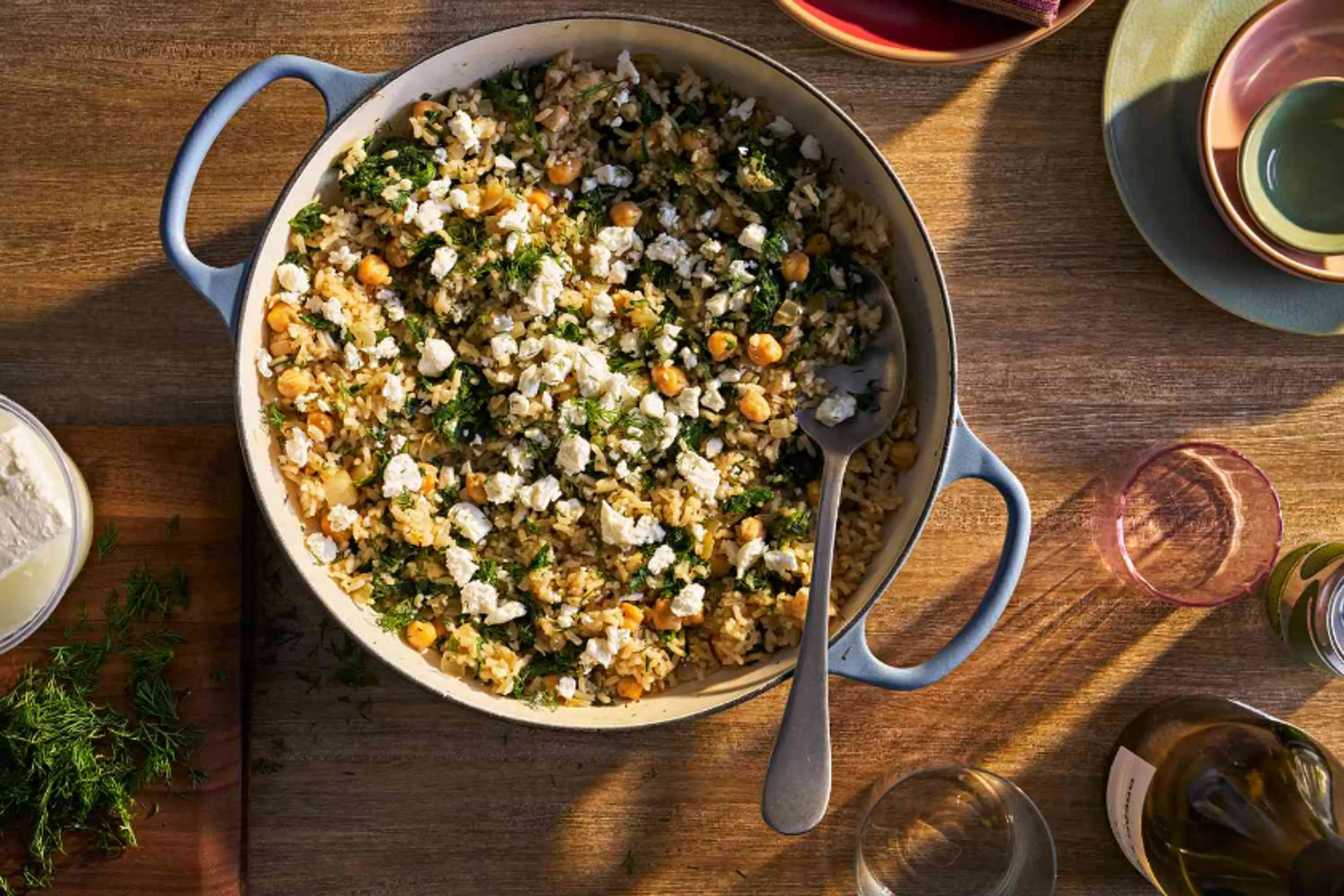 Chickpea Spinach Rice