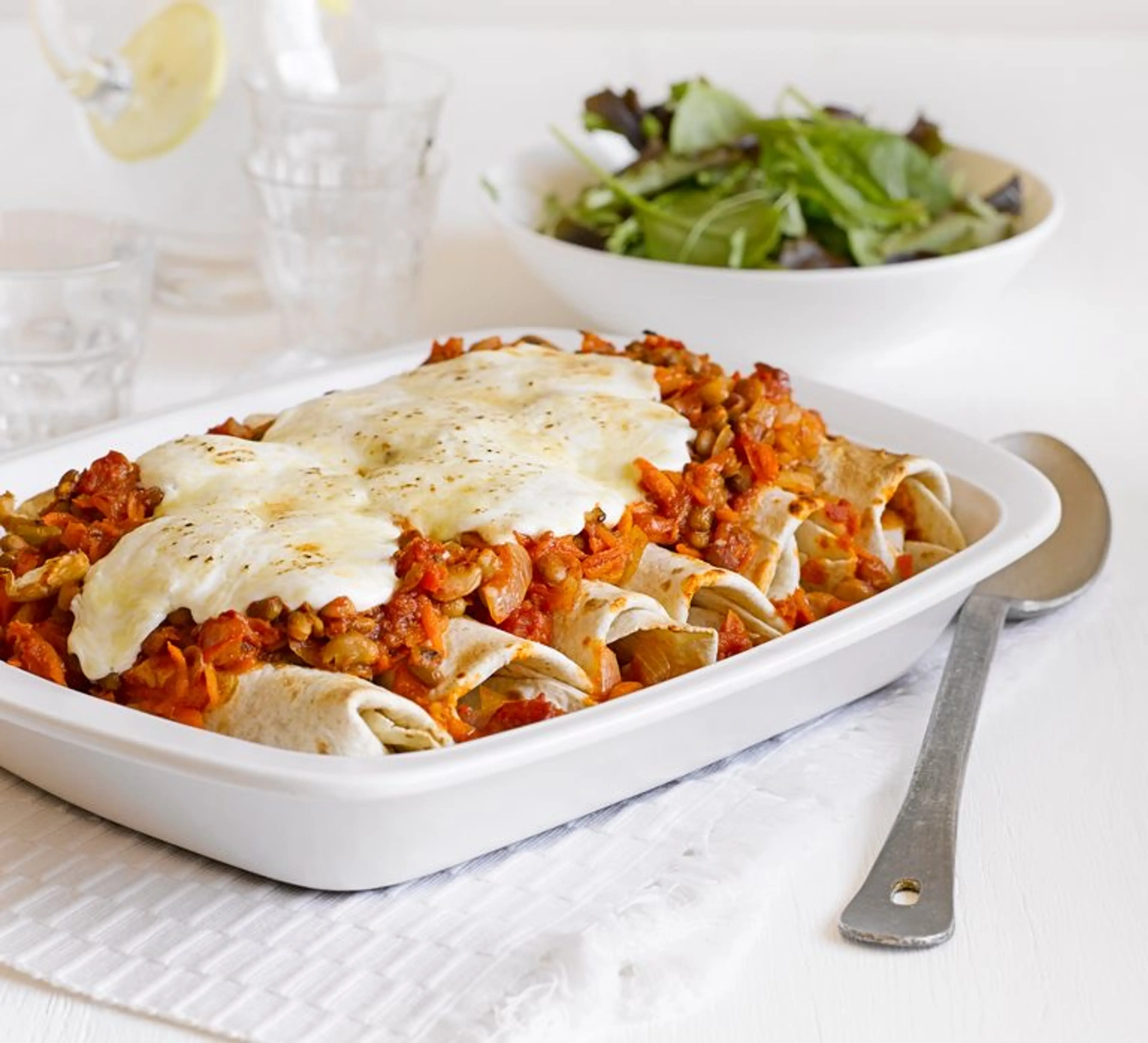 Vegetarian enchiladas