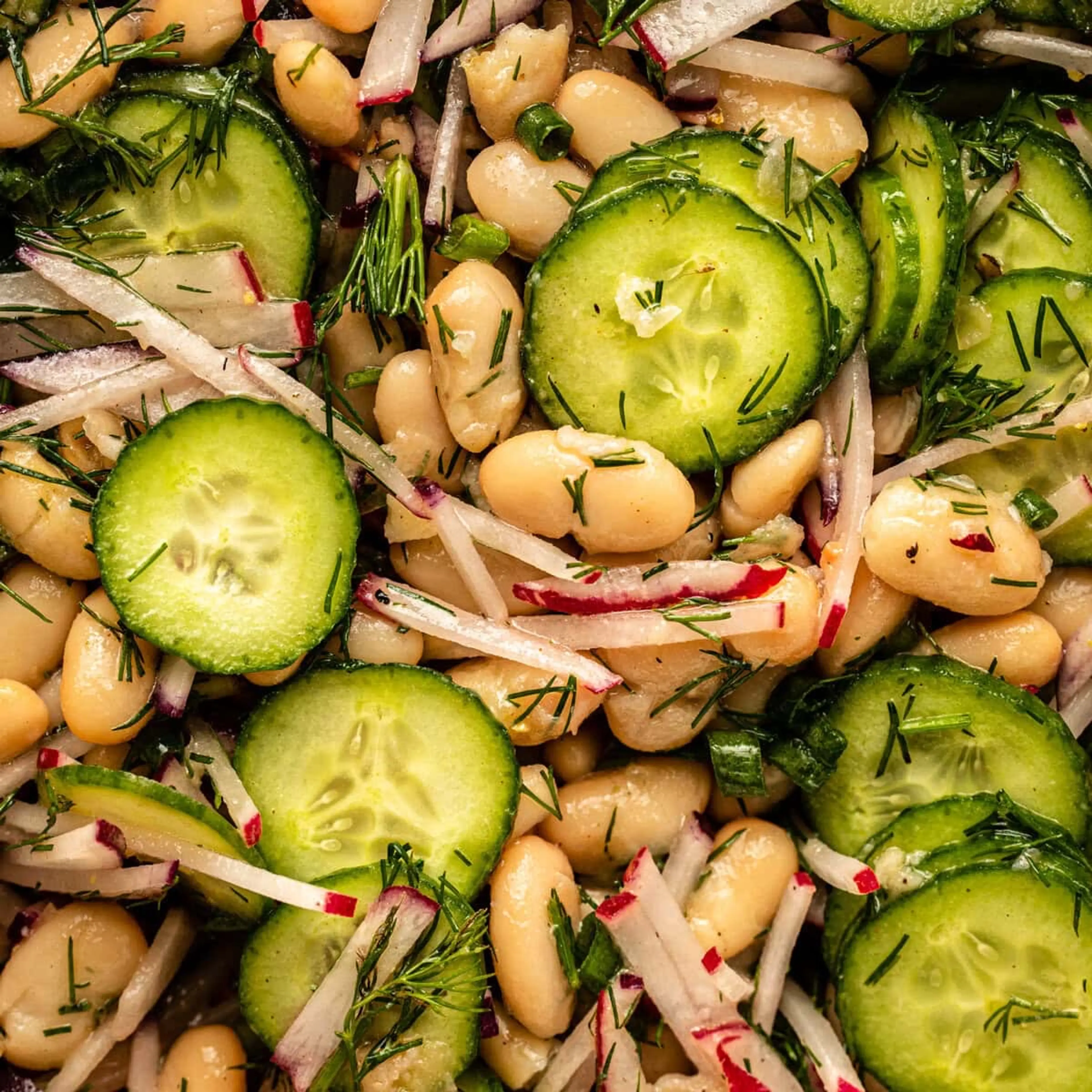 Dilly White Bean Cucumber Salad