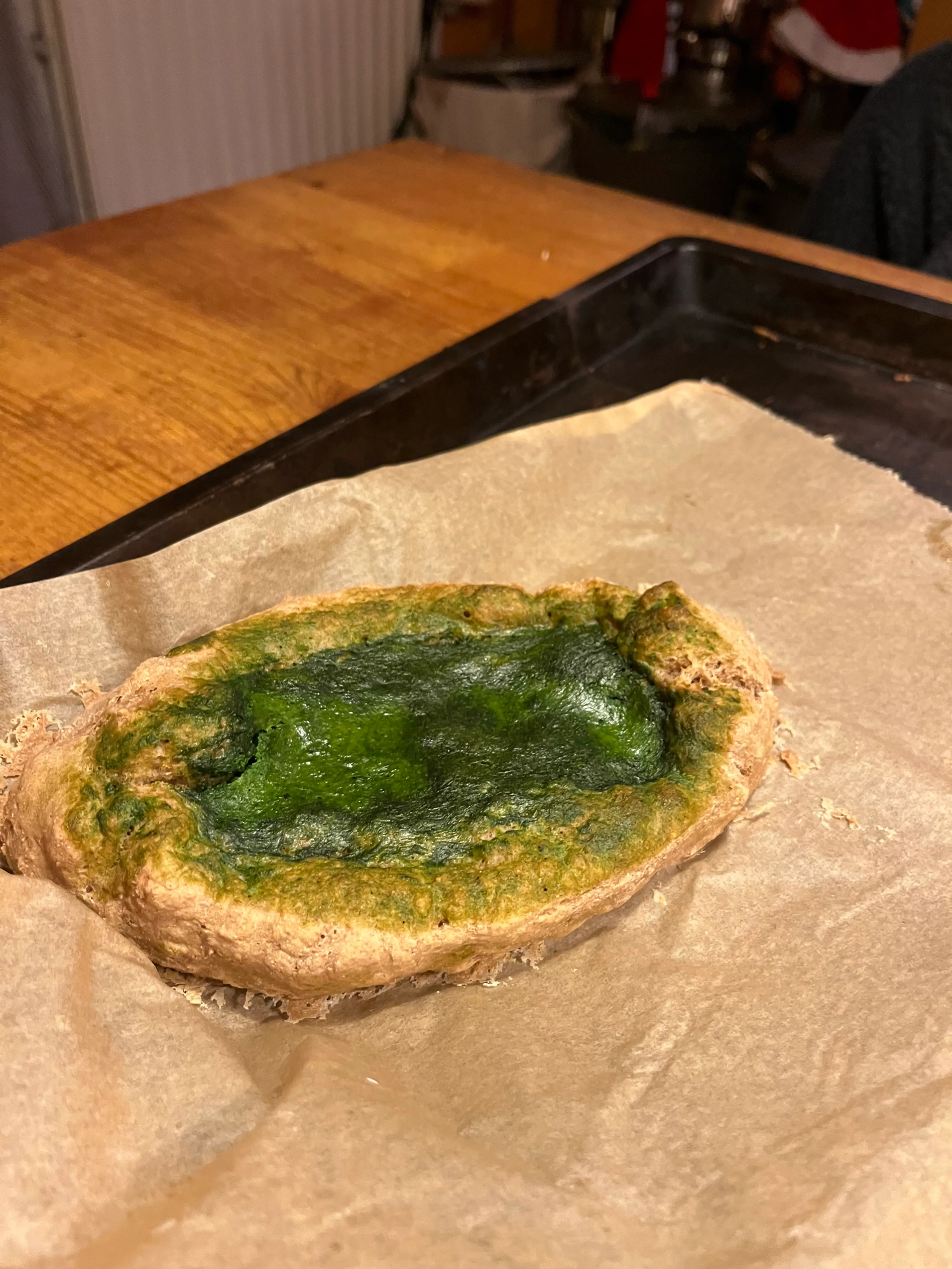Pide mit Spinat