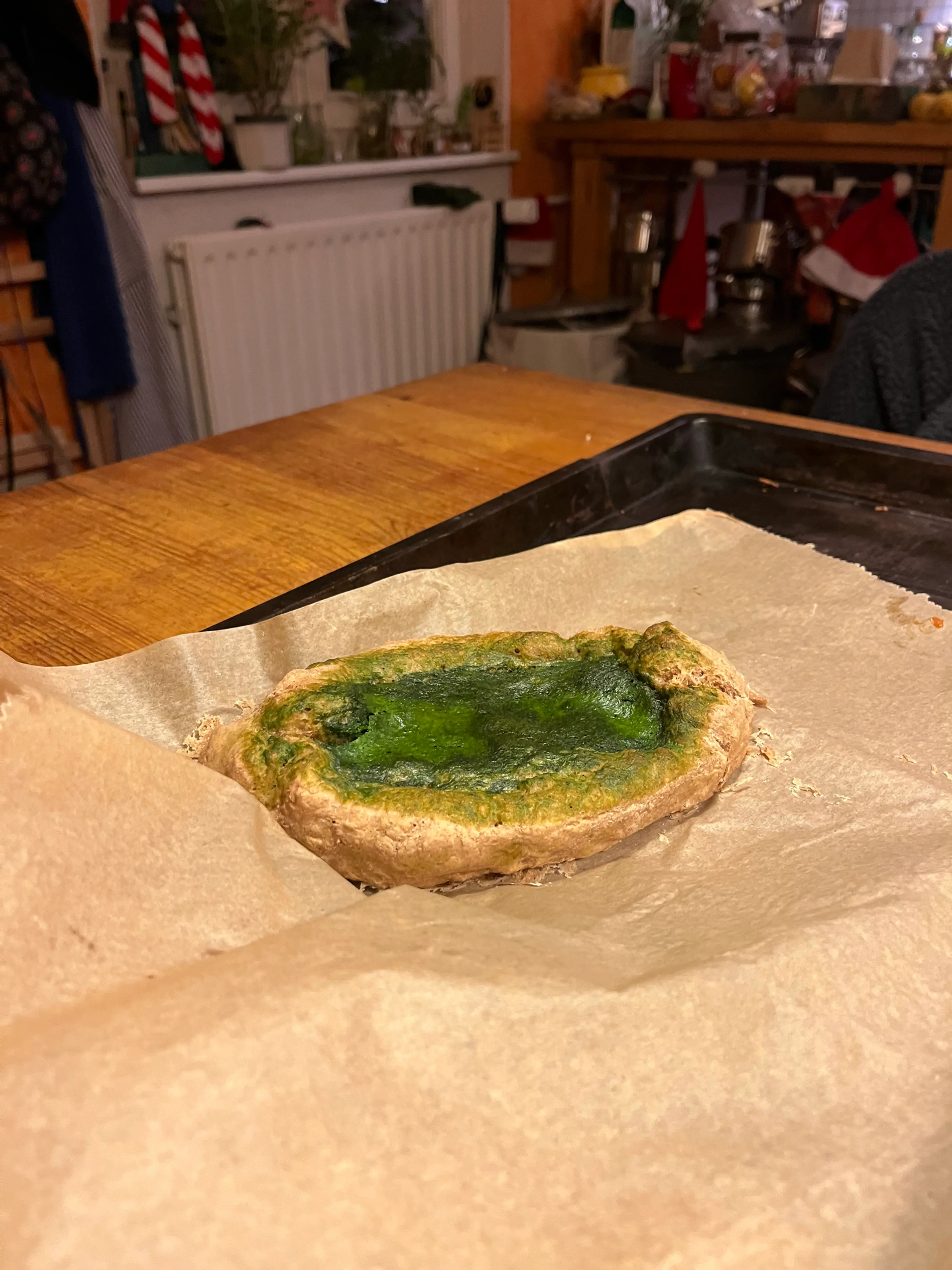 Pide mit Spinat