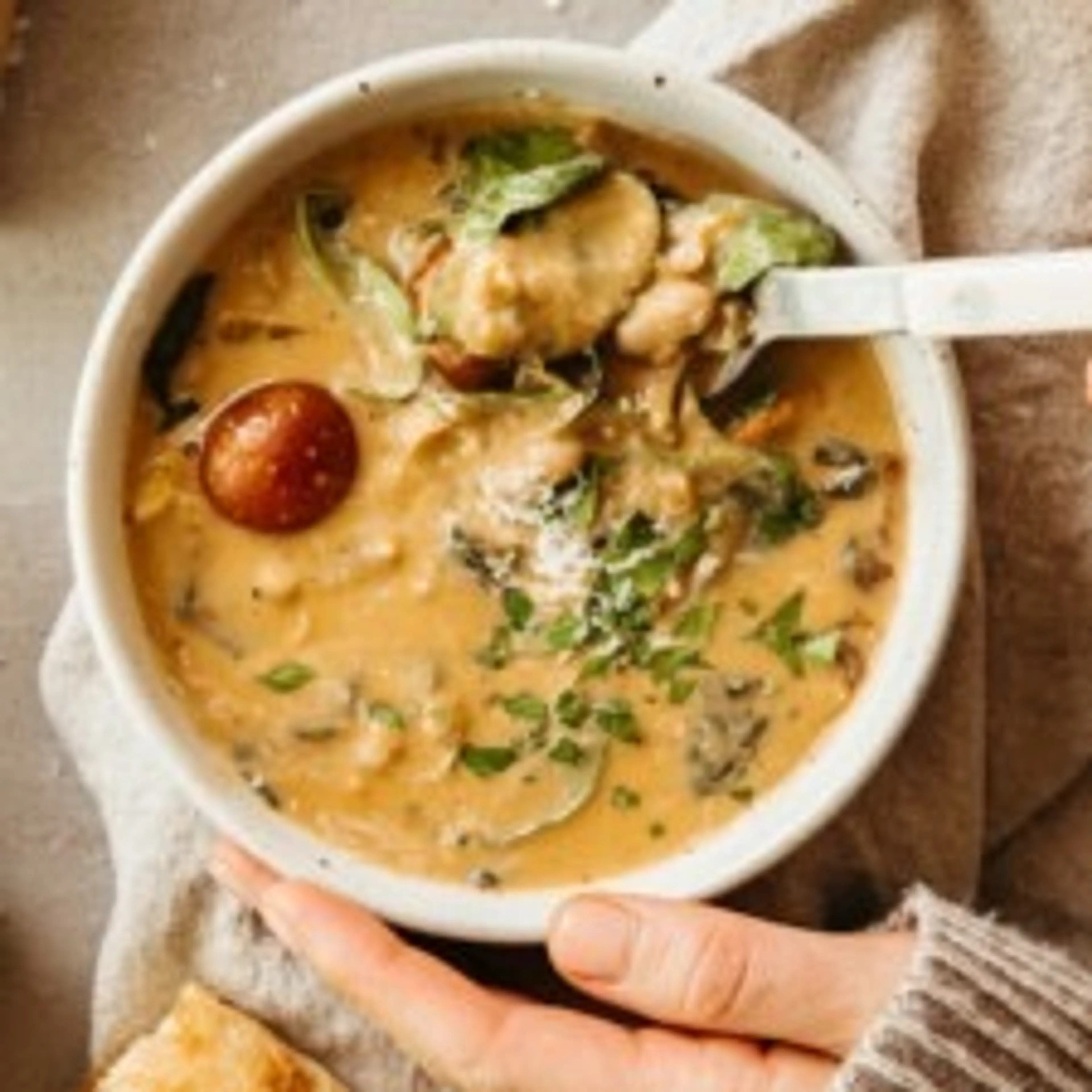 Roasted Tomato and White Bean Soup