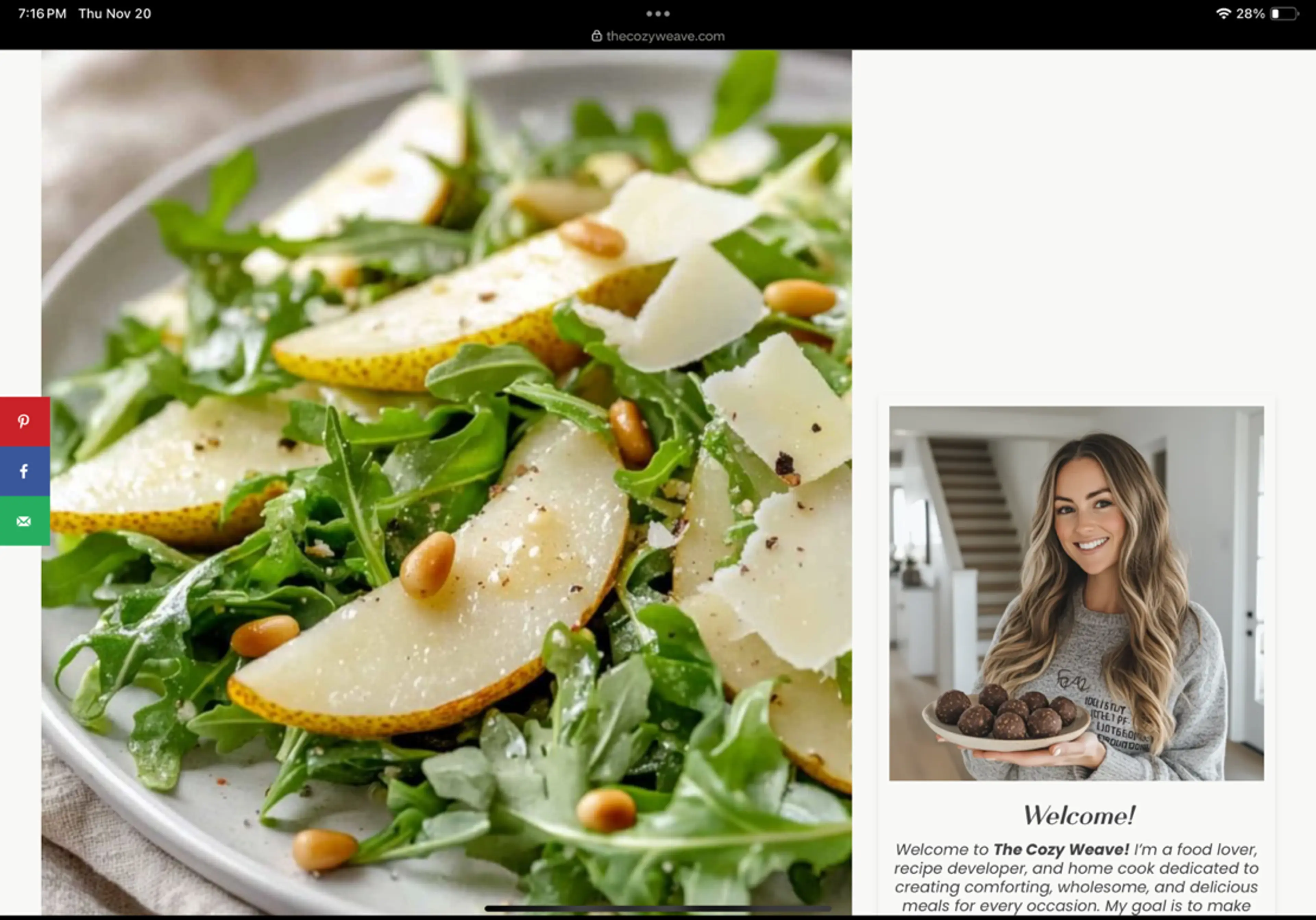 Pear & Arugula Salad