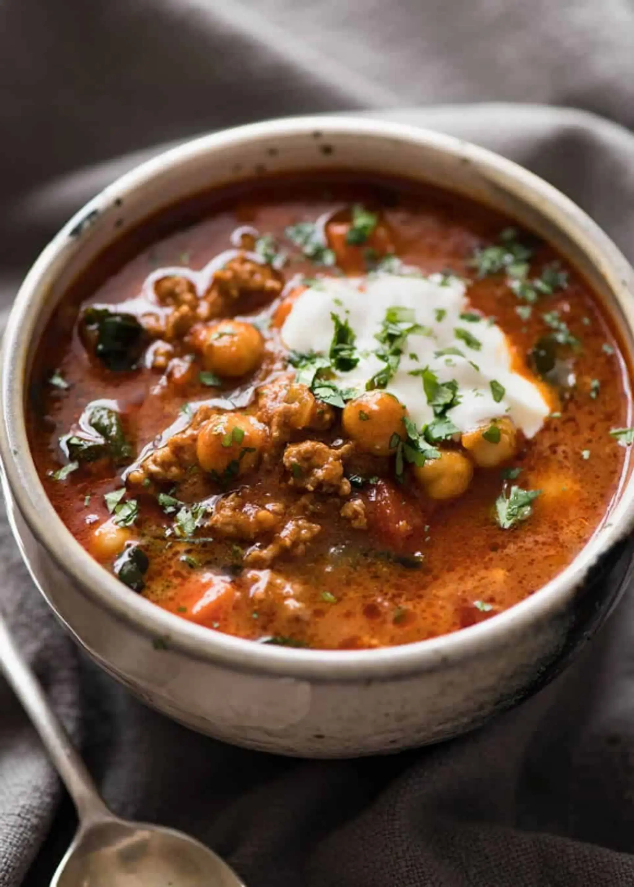Chickpea Lamb Shawarma Soup