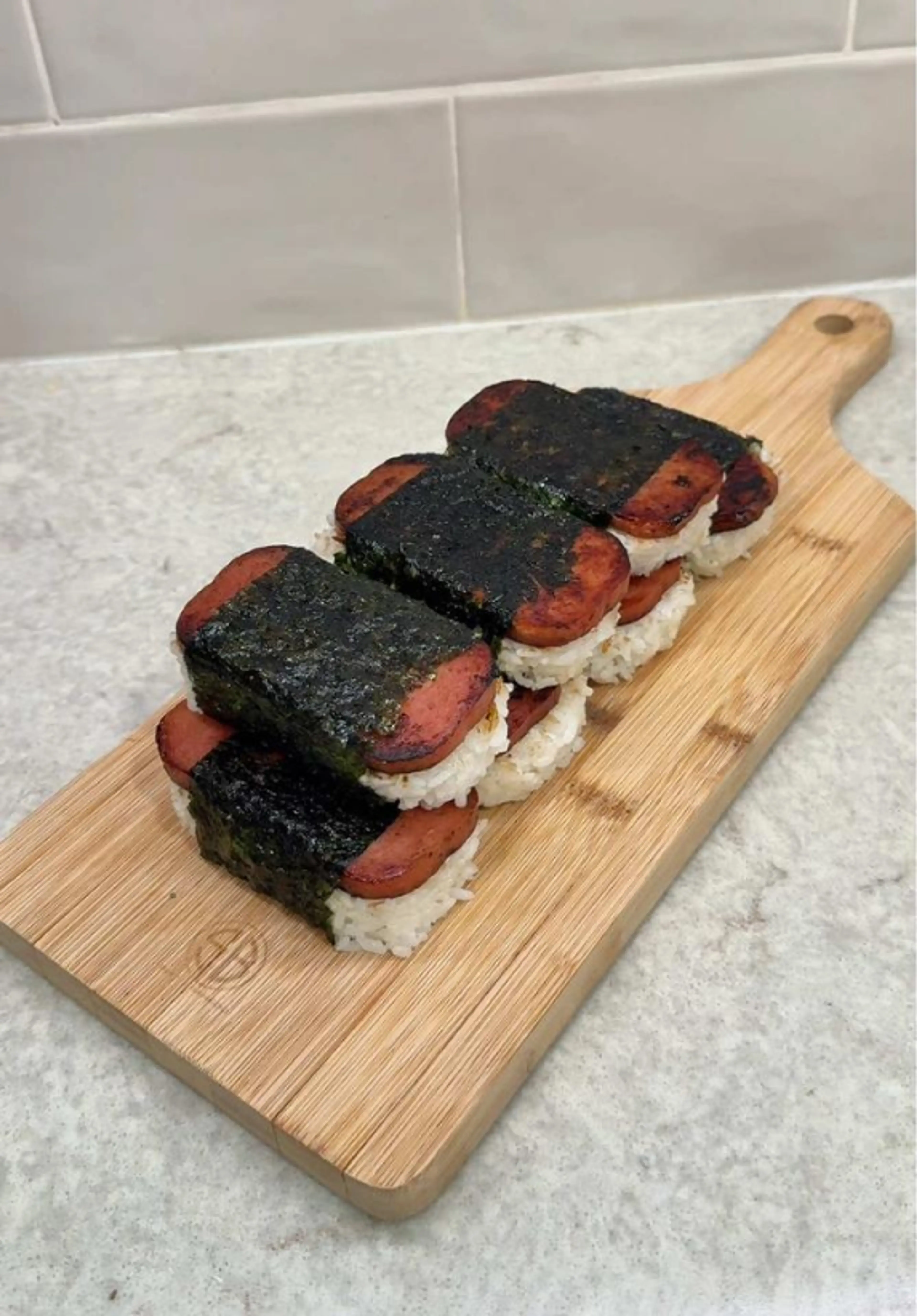Spam Musubi Recipe Below