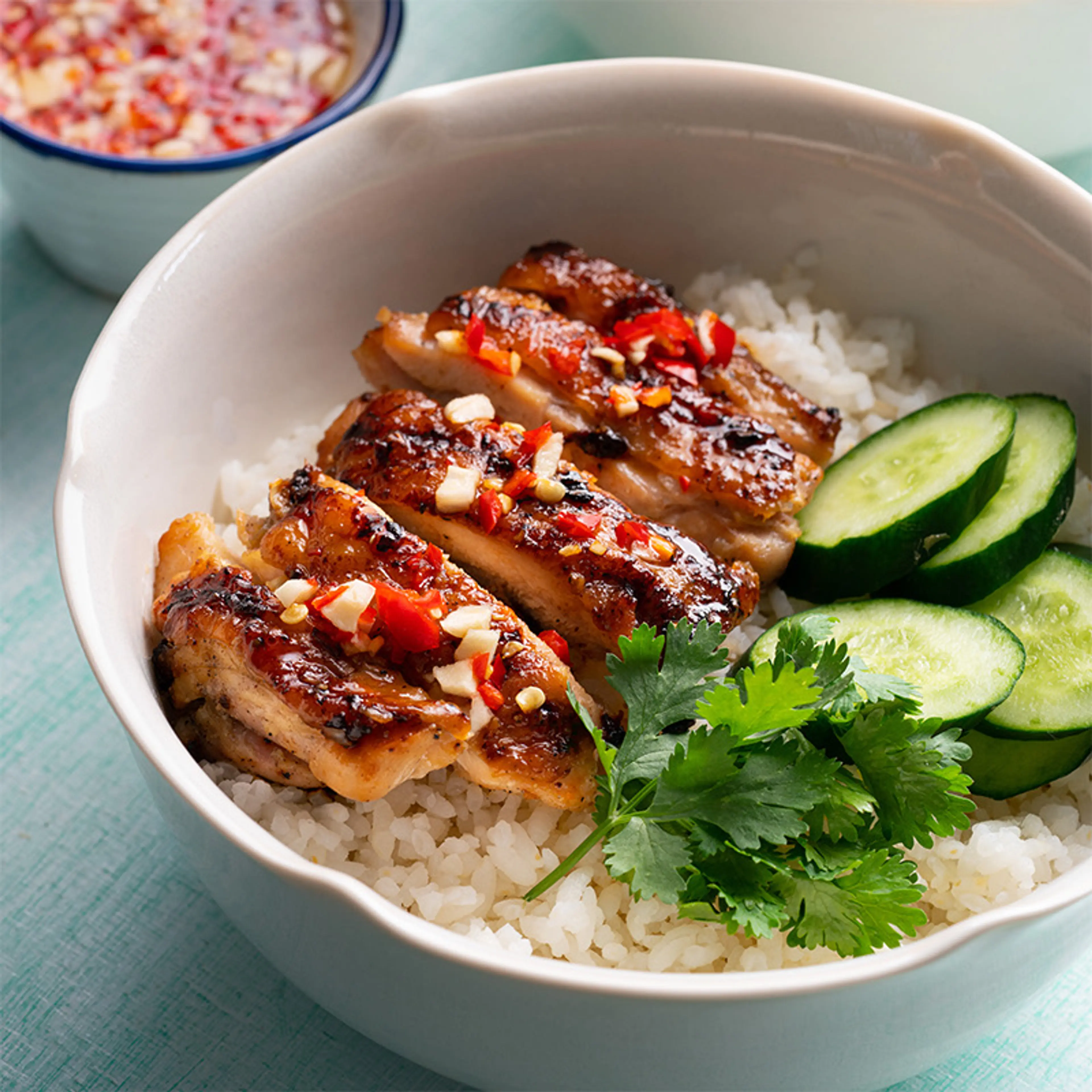 Thai style chicken and coconut rice