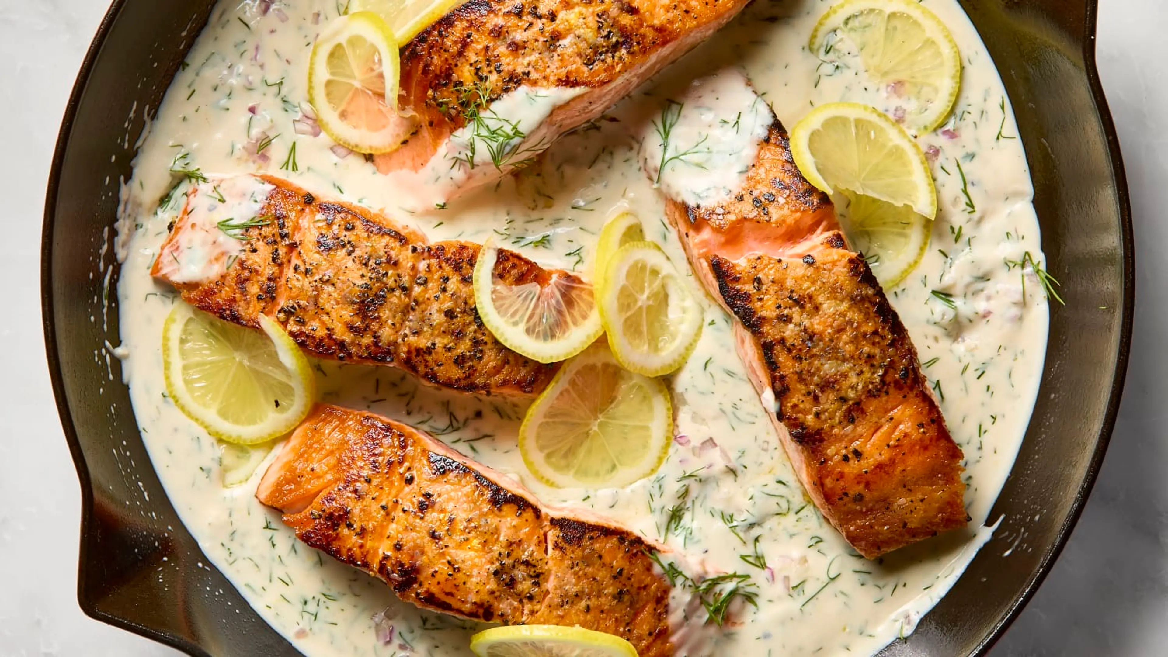 One-Pan Creamy Lemon-Dill Salmon