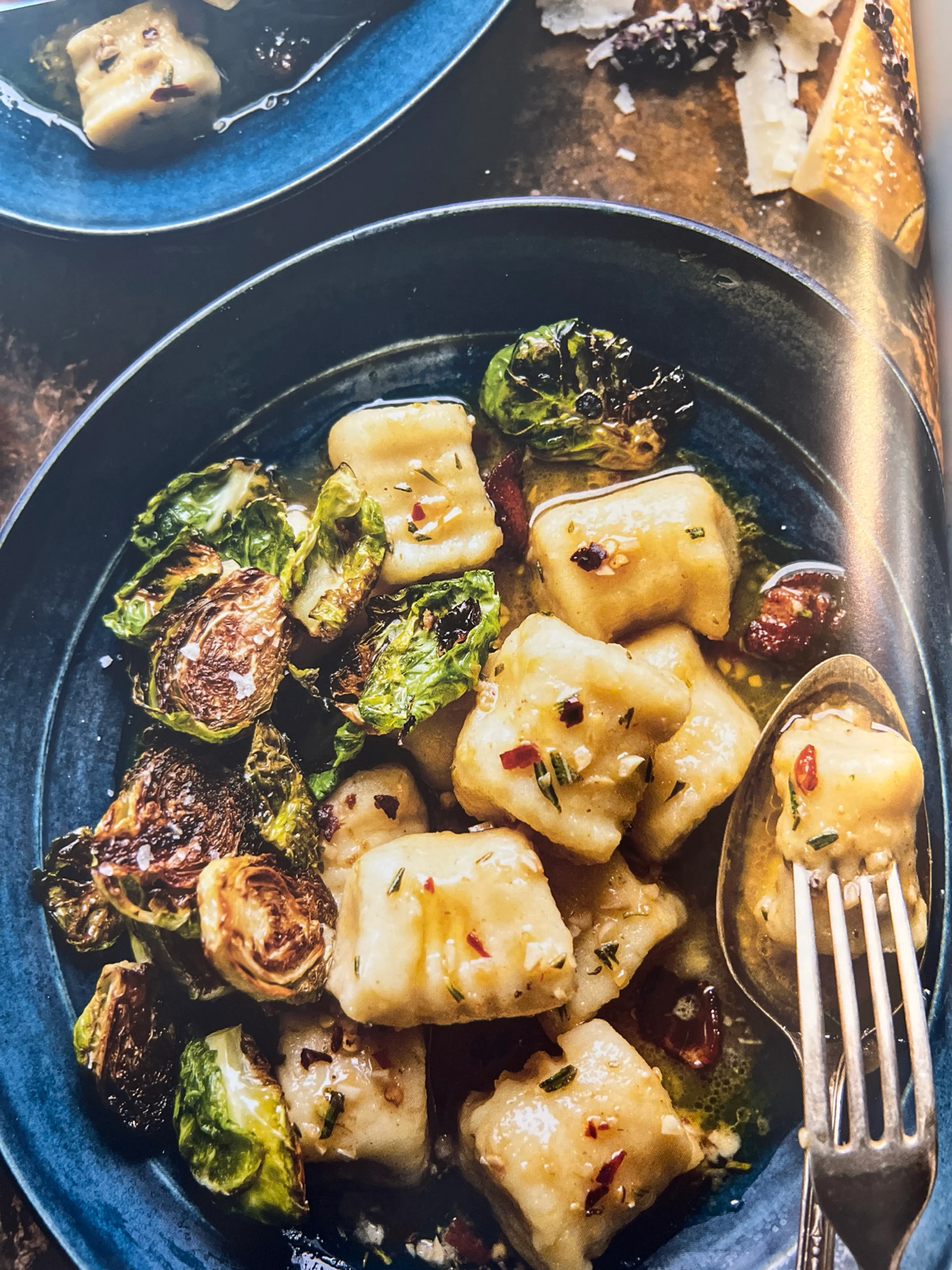 Brussel Sprouts And Gnocchi In Rosemary Butter Sauce