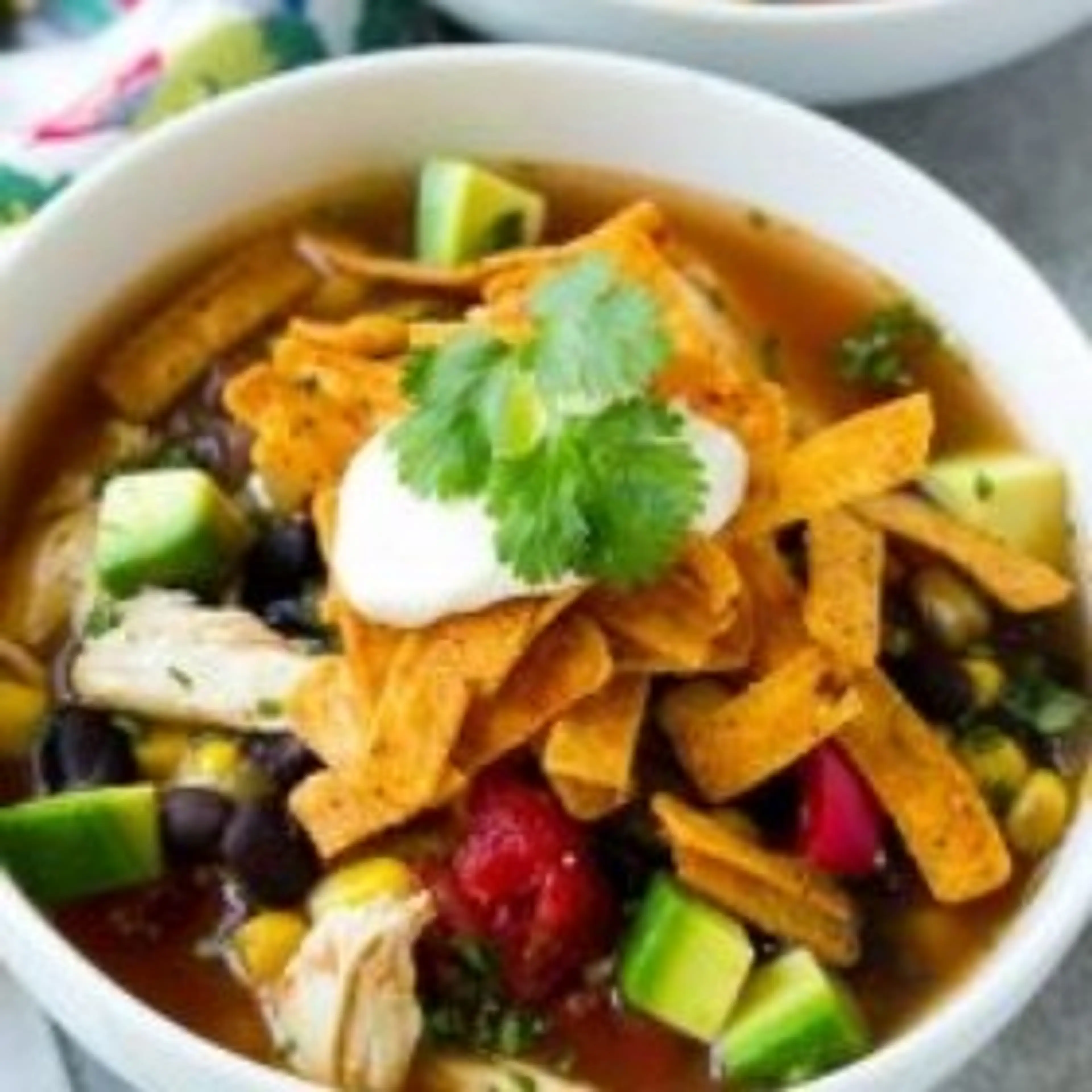Slow Cooker Chicken Tortilla Soup