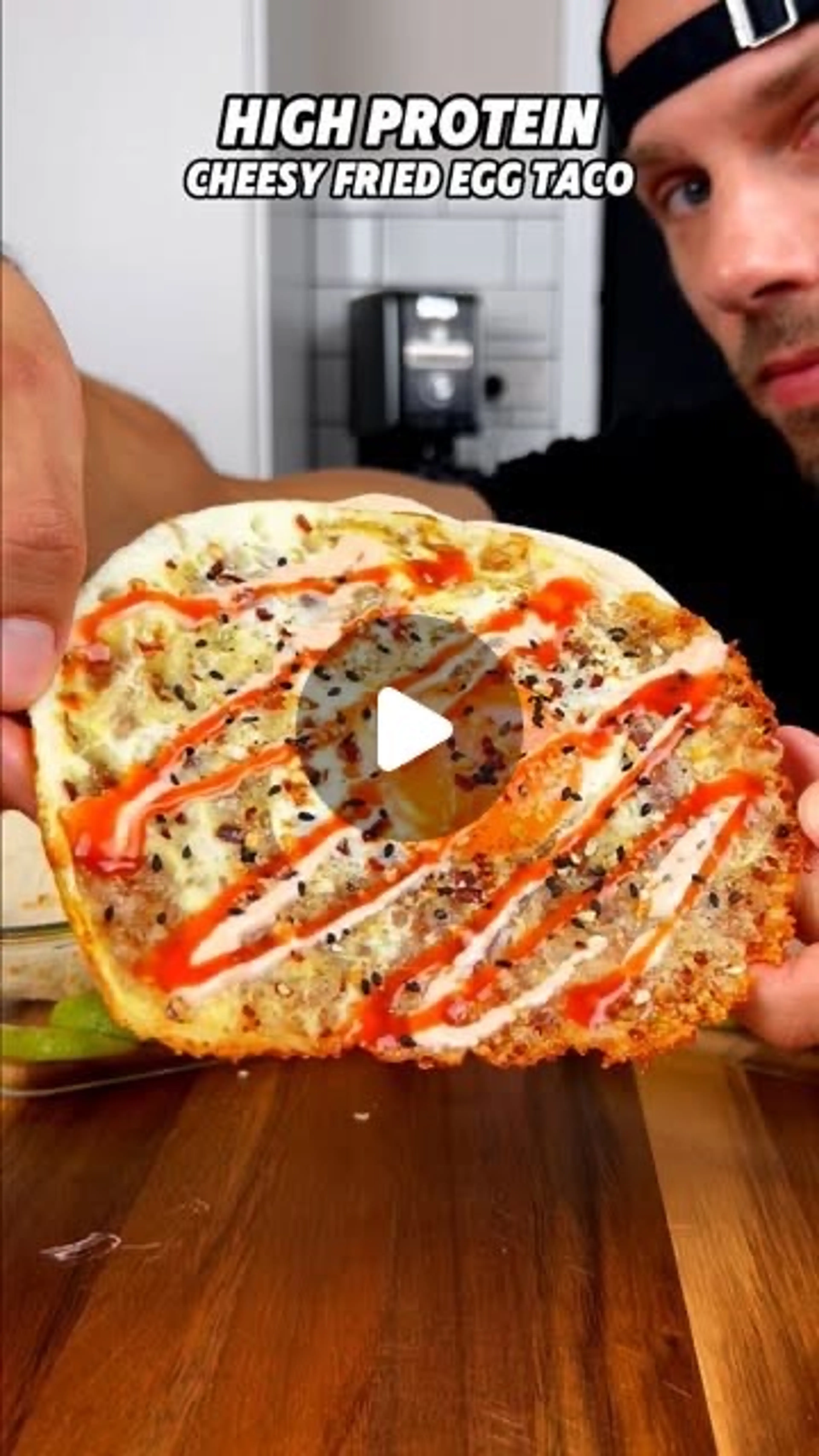 Cheesy Fried Egg Taco