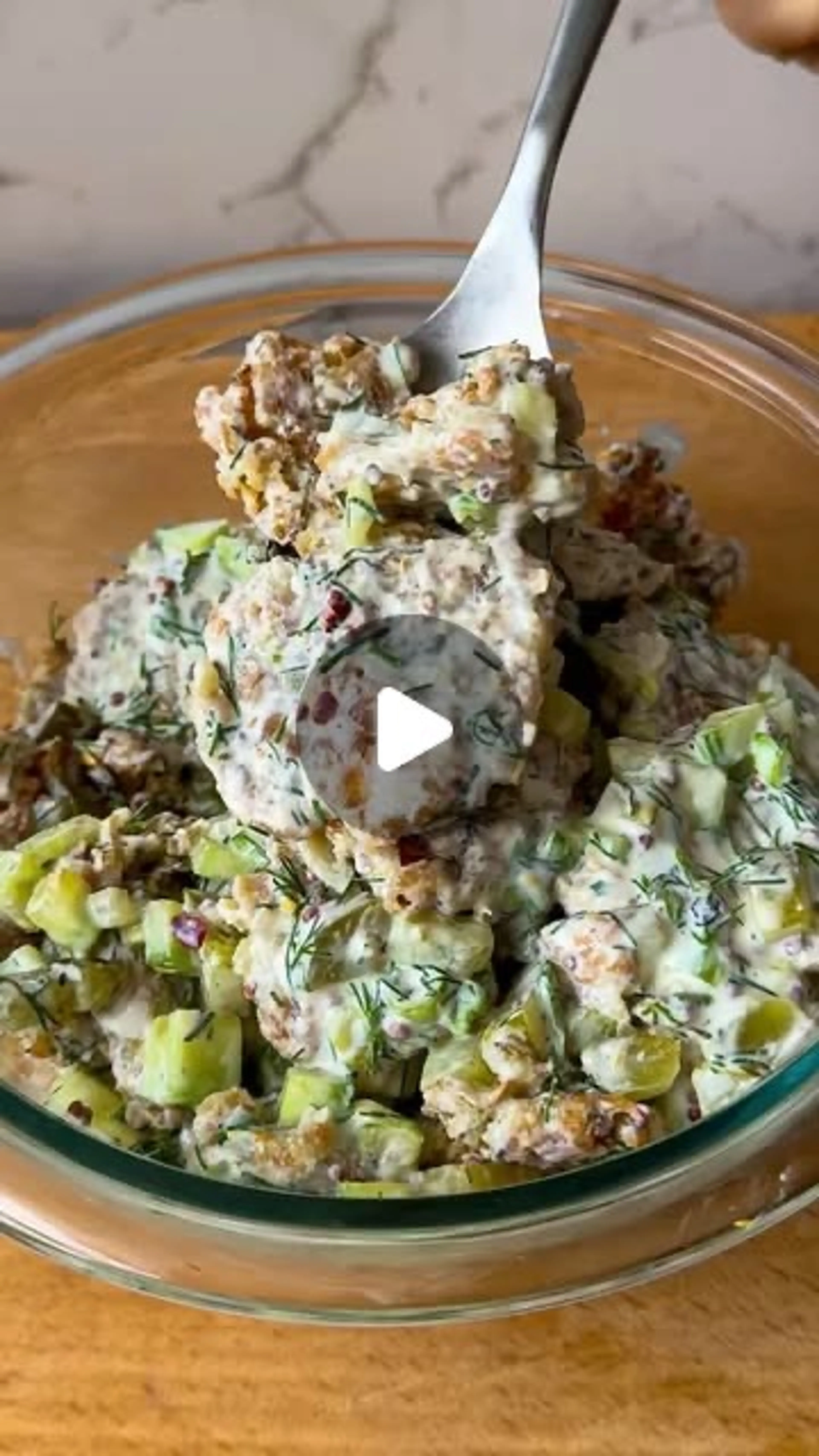 Crispy Tater Tot Pickle Salad