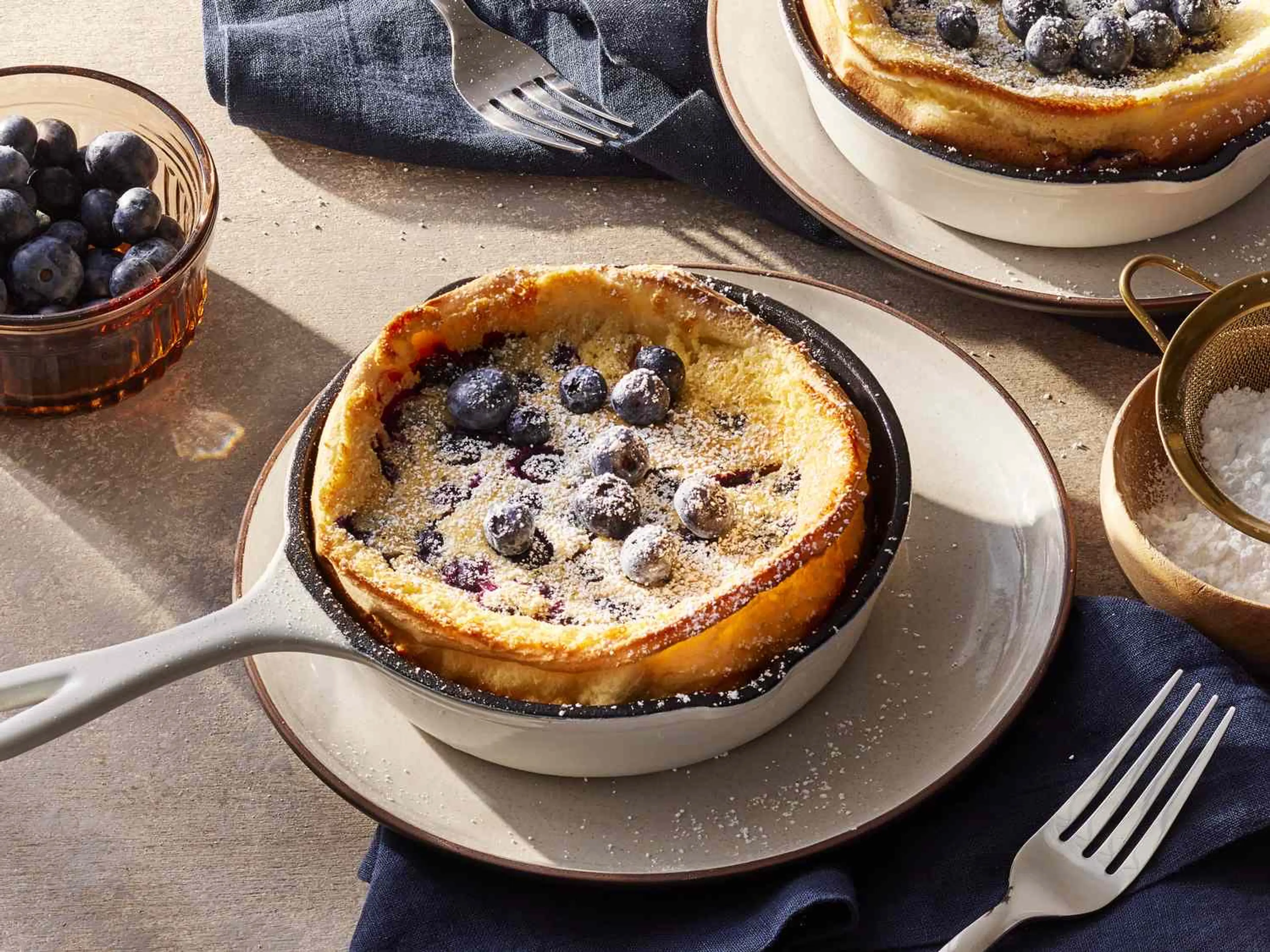 Blueberry Dutch Baby Pancakes