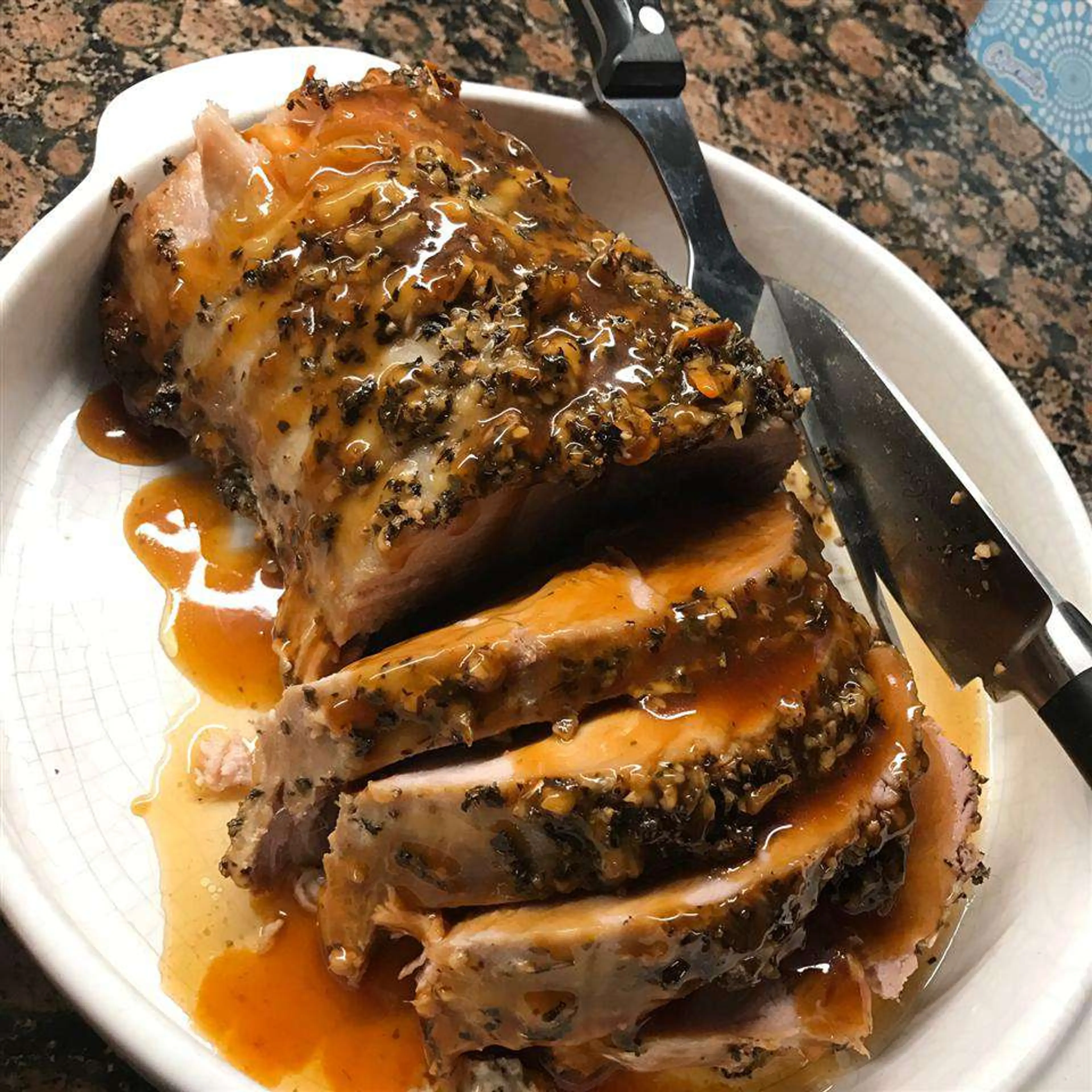 Slow Cooker Parmesan Honey Pork Roast