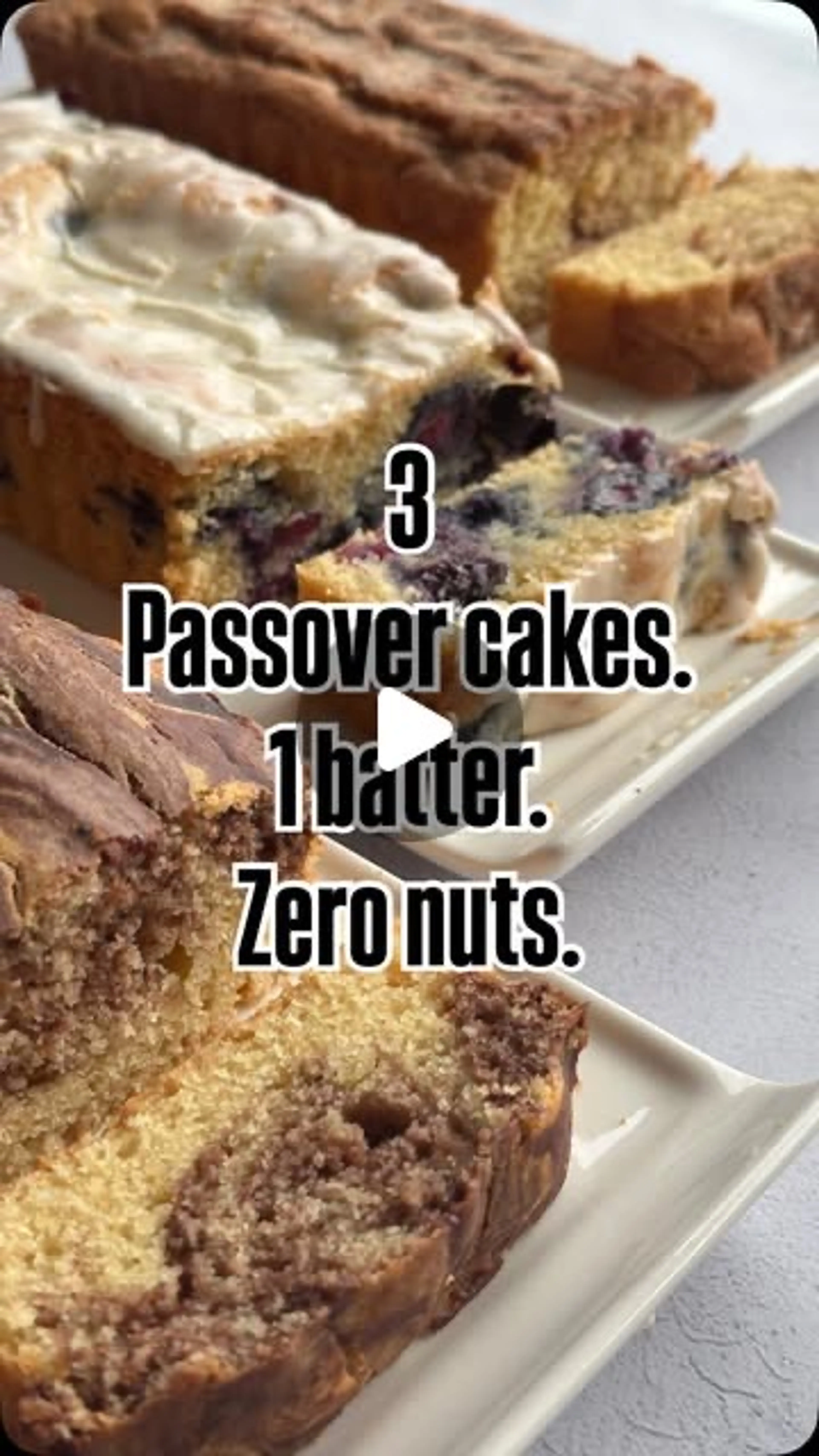 Simple Batter For 3 Passover Cakes