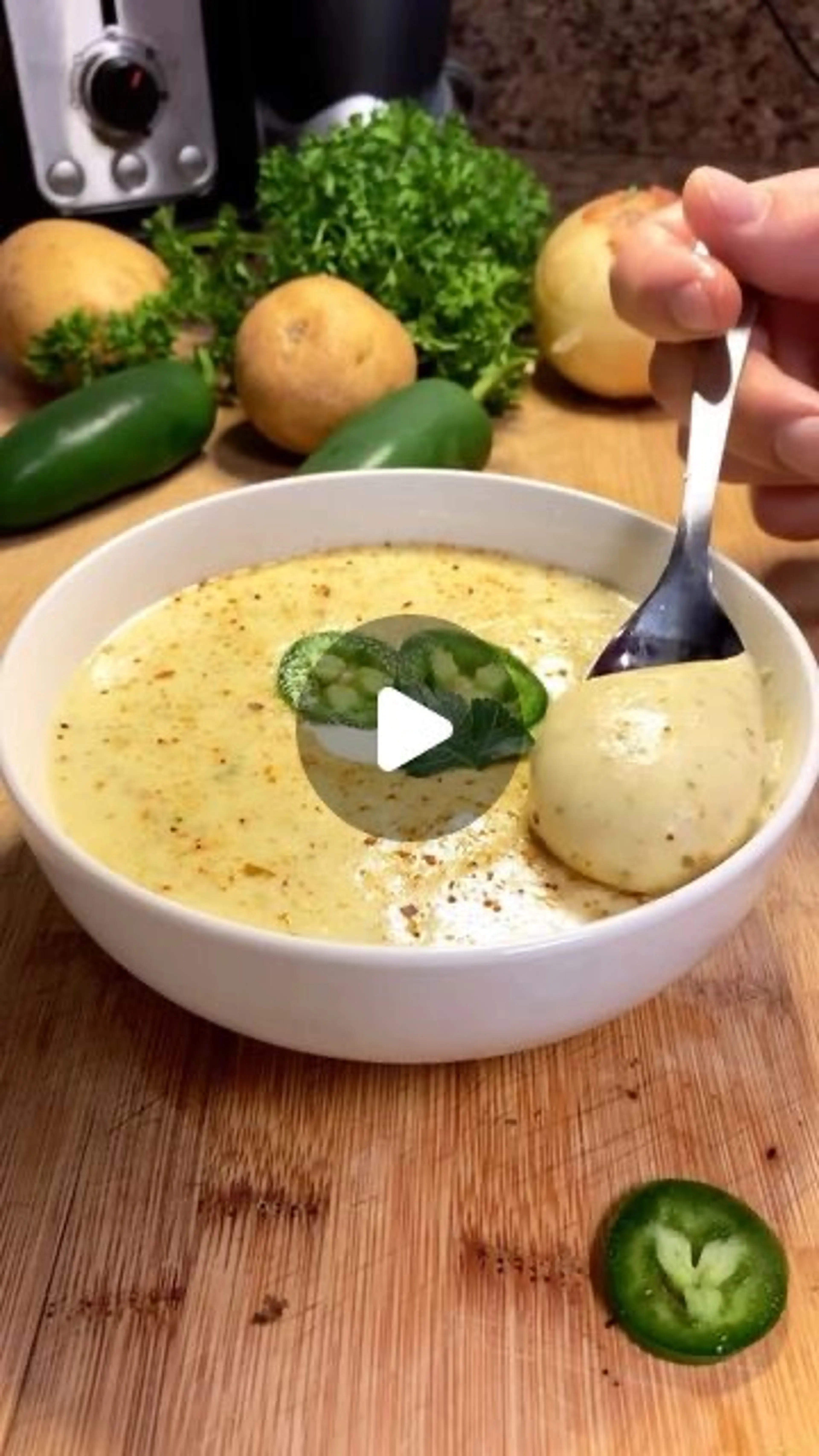 Creamy Jalapeño Potato Soup / Dip