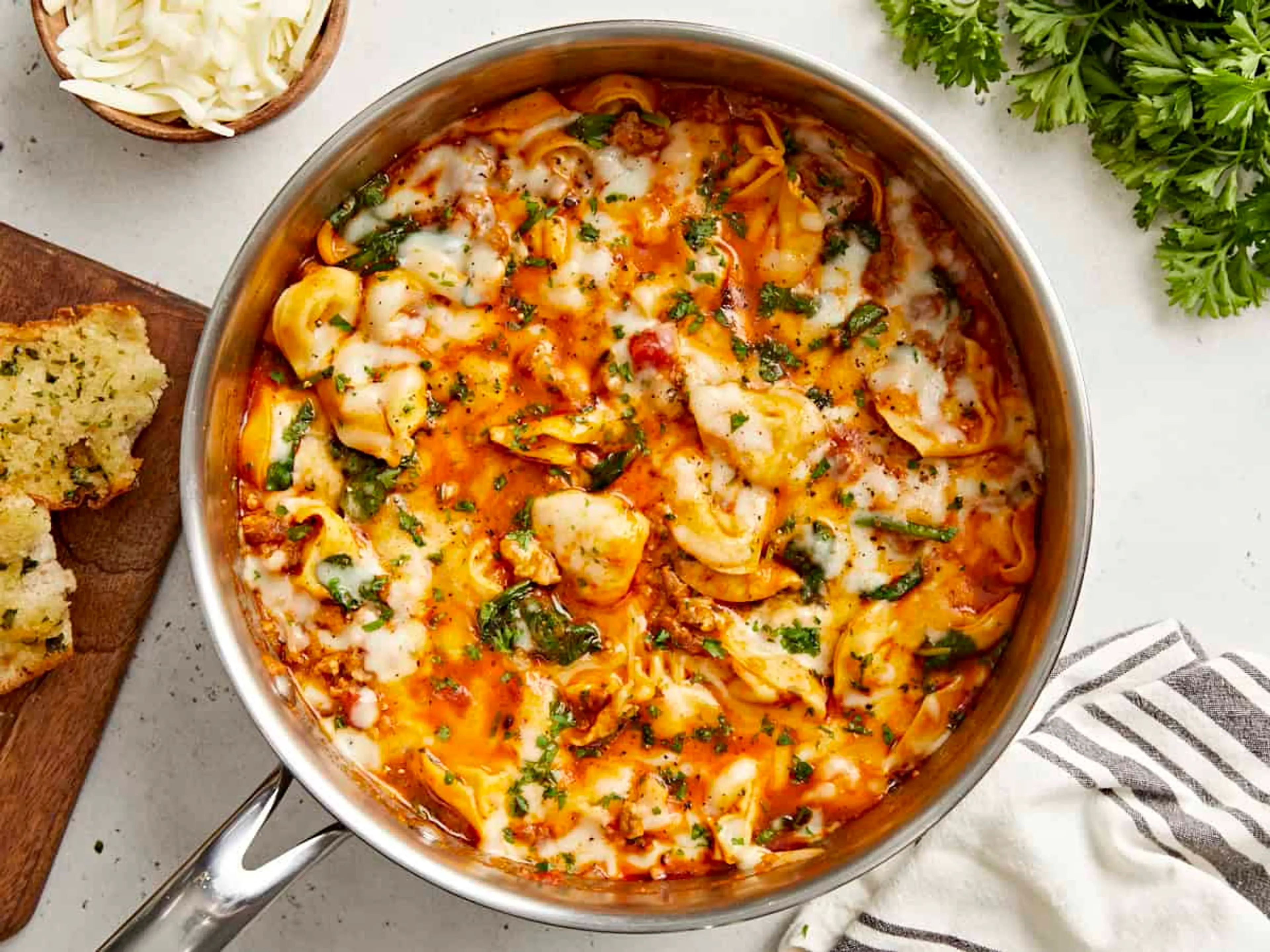 Cheese Tortellini And Sausage Skillet