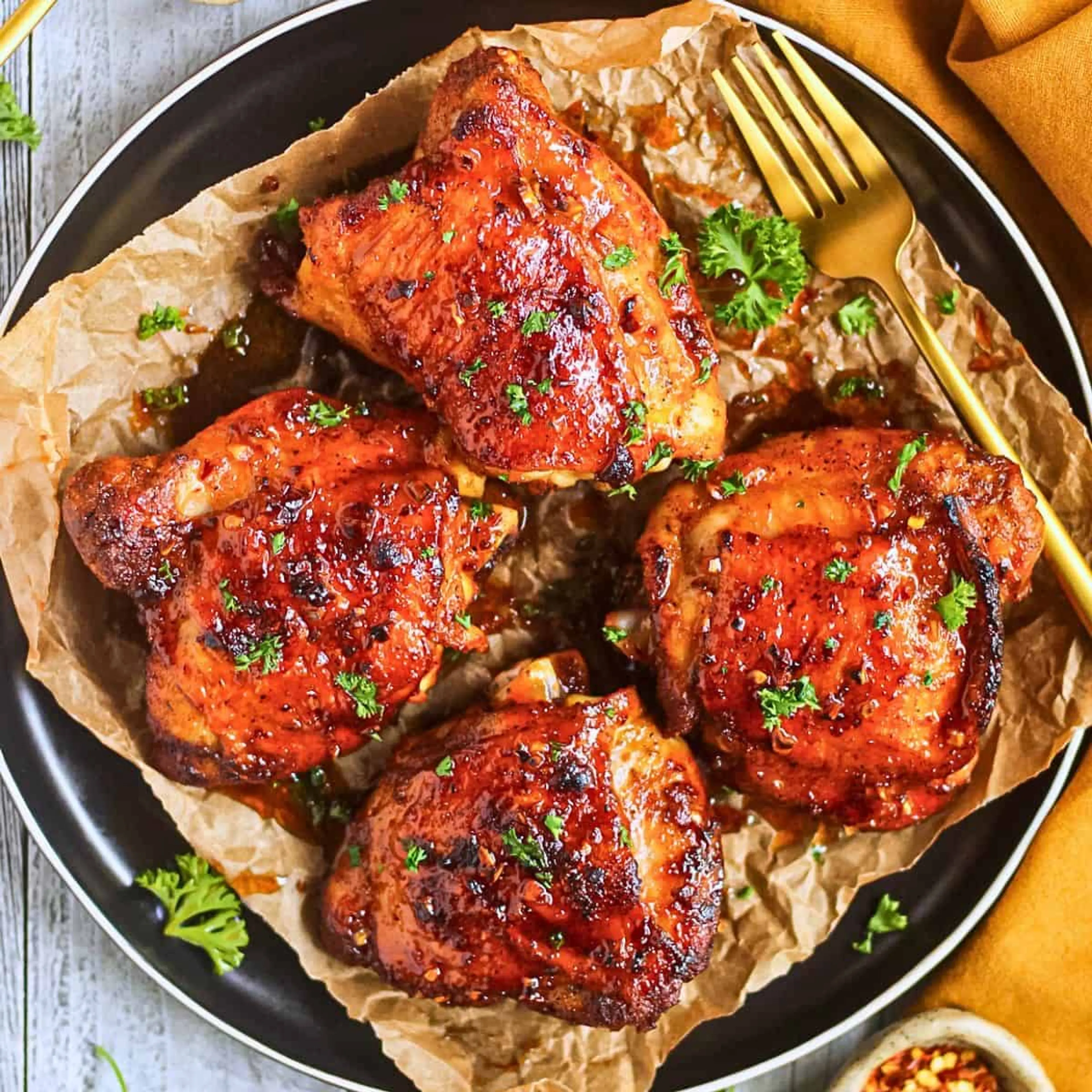 Hot Honey Chicken Thighs