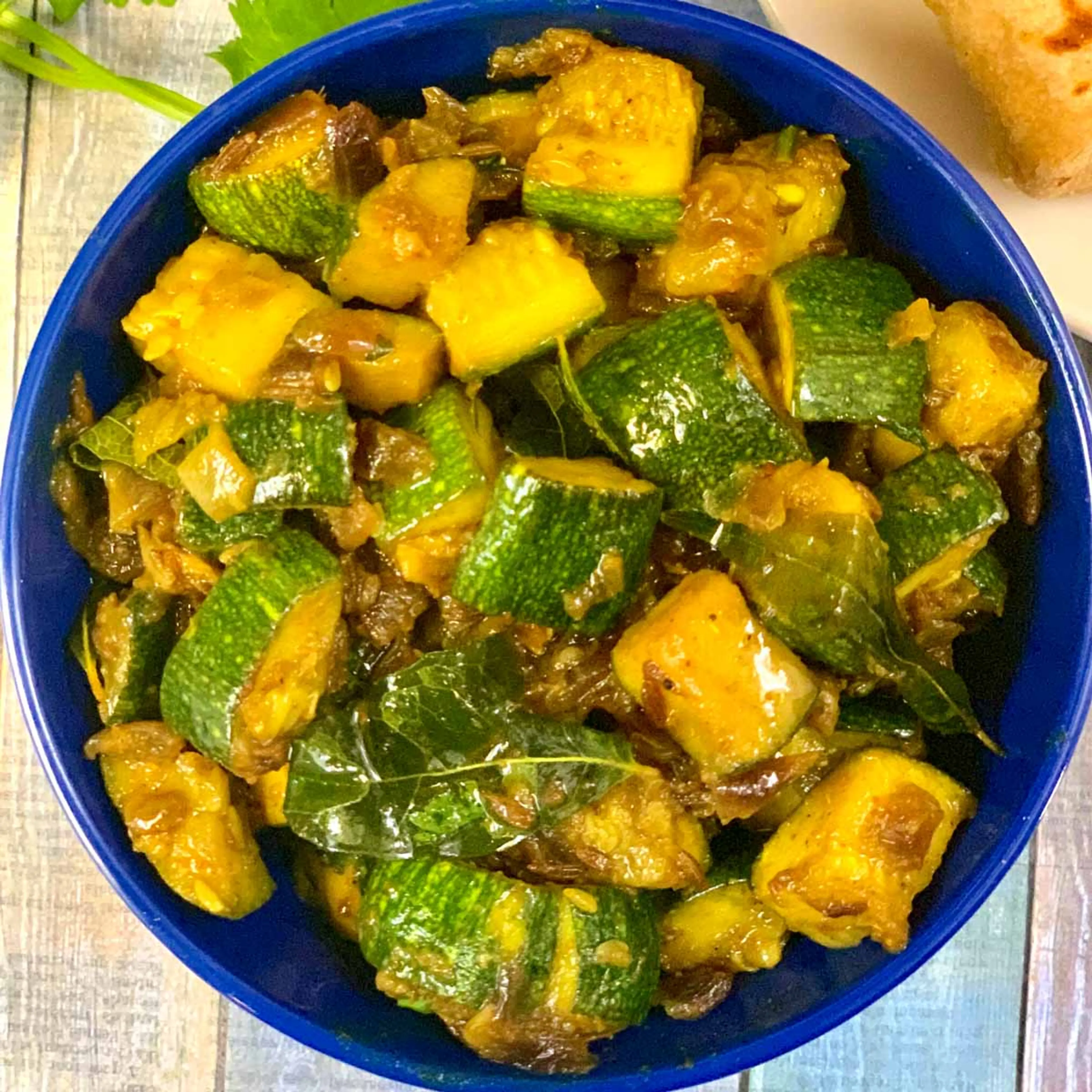 Zucchini Sabzi (Indian Style Zucchini Stir Fry)