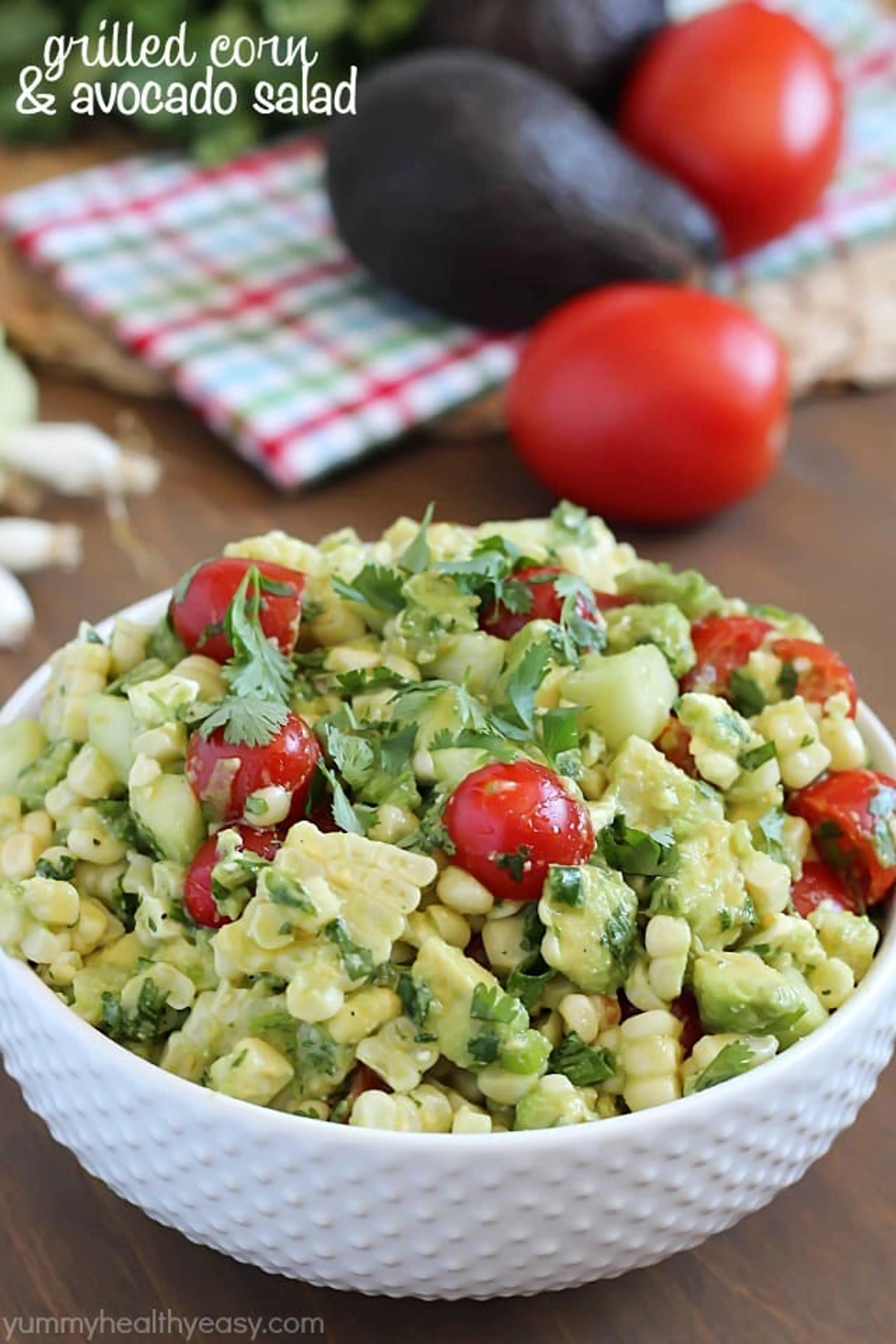 Grilled Corn & Avocado Salad