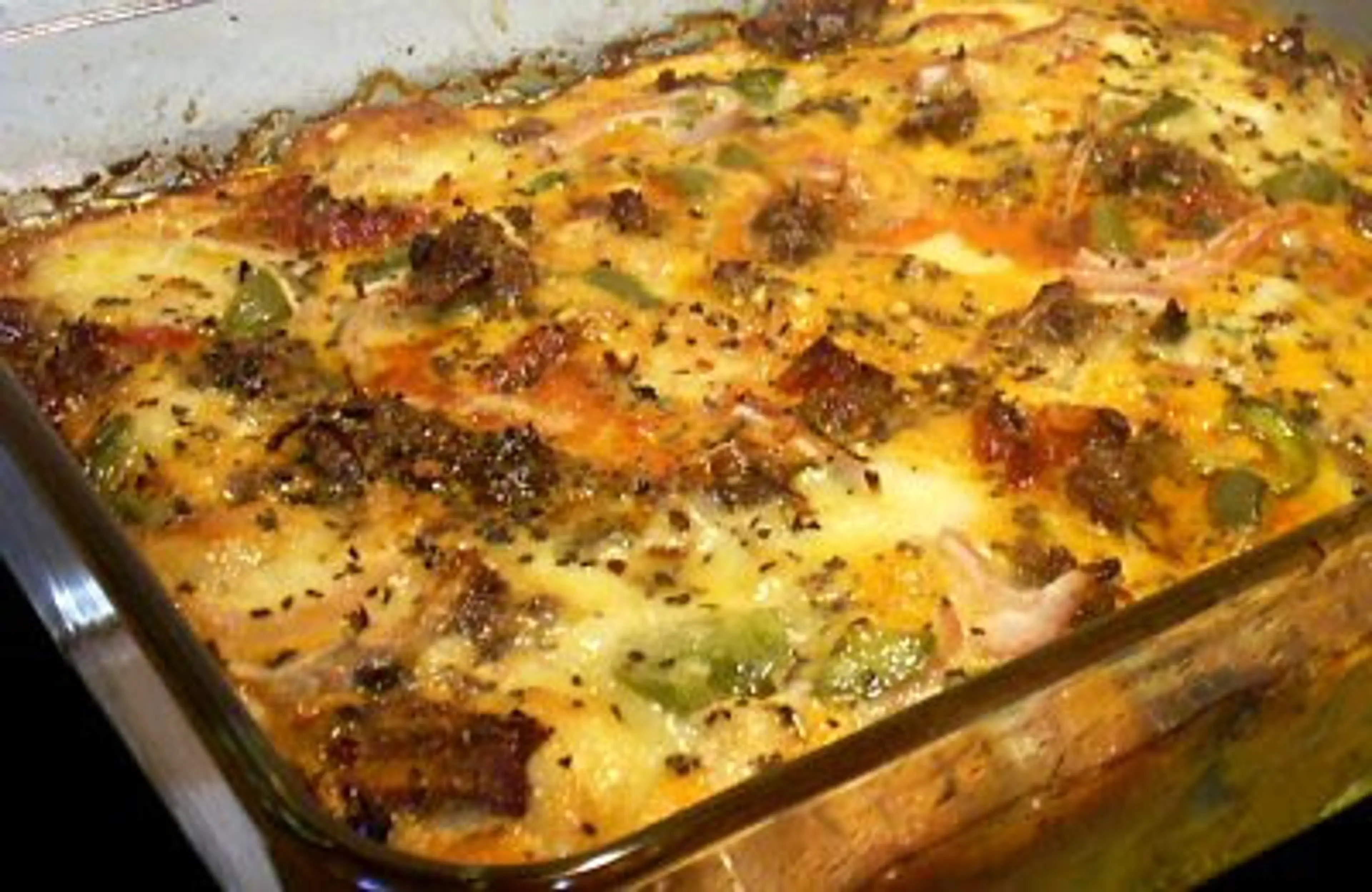 PIZZA TOPPINGS CASSEROLE