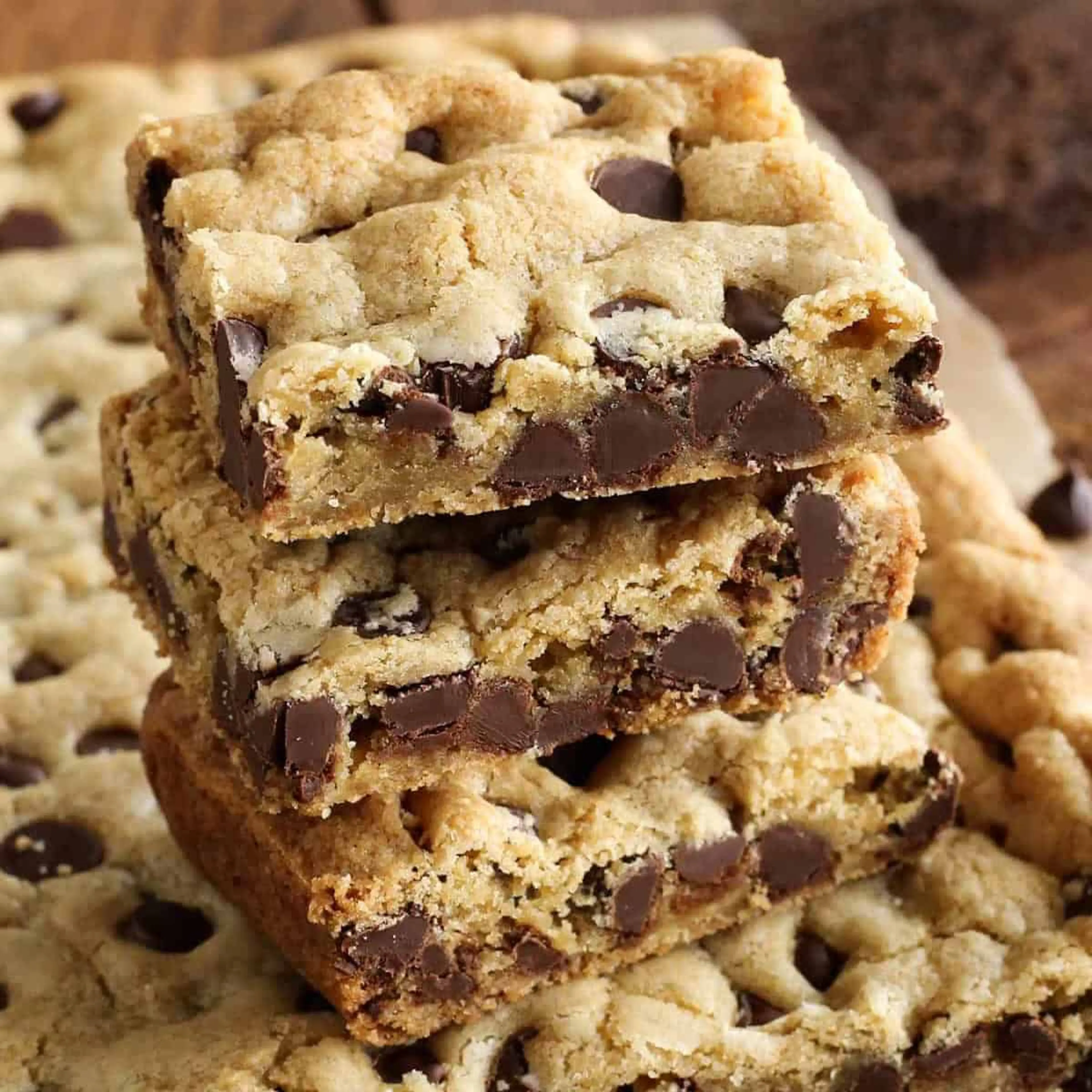 Chewy Chocolate Chip Cookie Bars