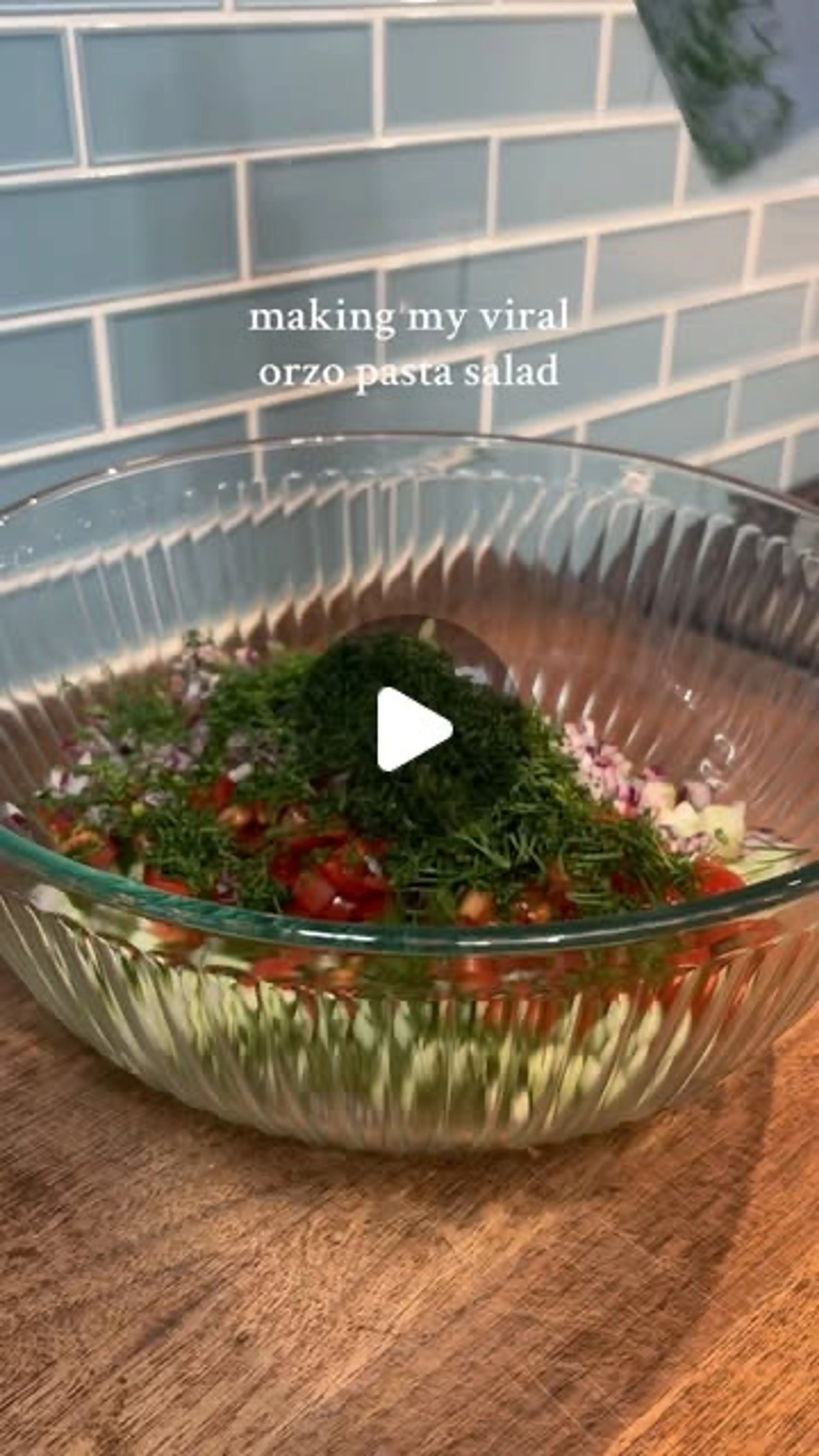 Mediterranean Inspired Orzo Pasta Salad