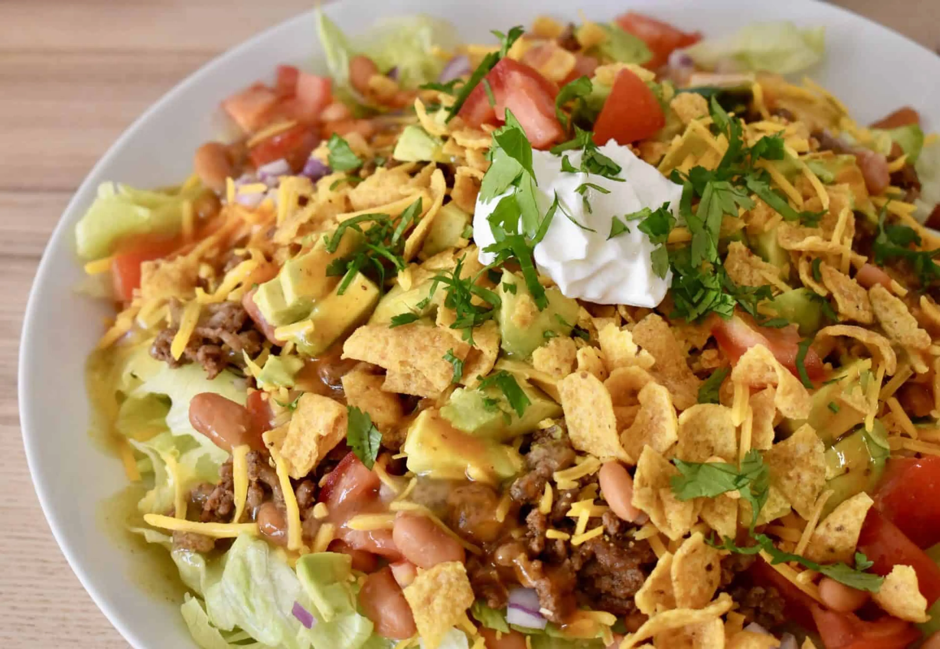 Family Favorite Frito Tostada Salad