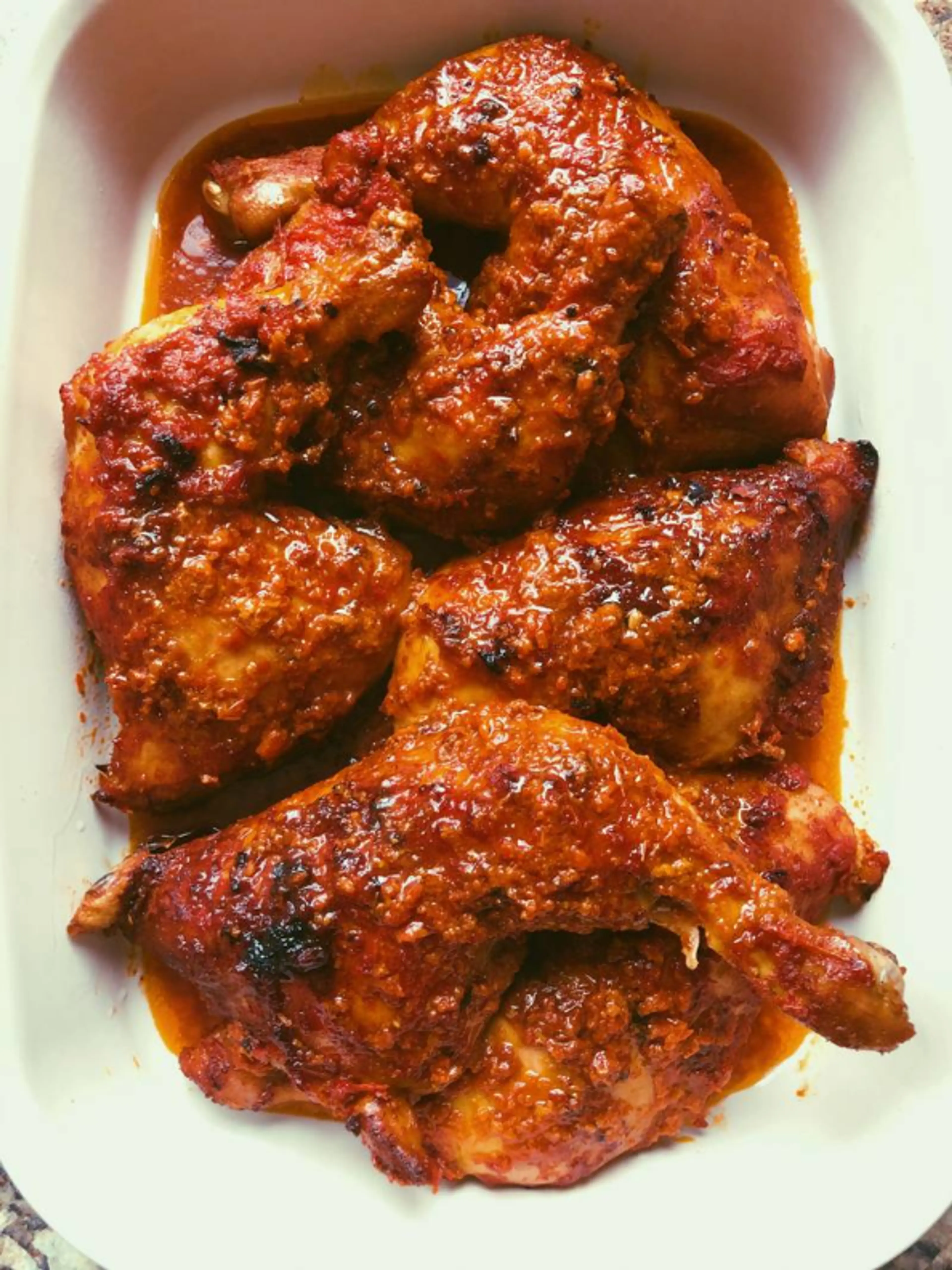 roasted red pepper & garlic marinaded chicken