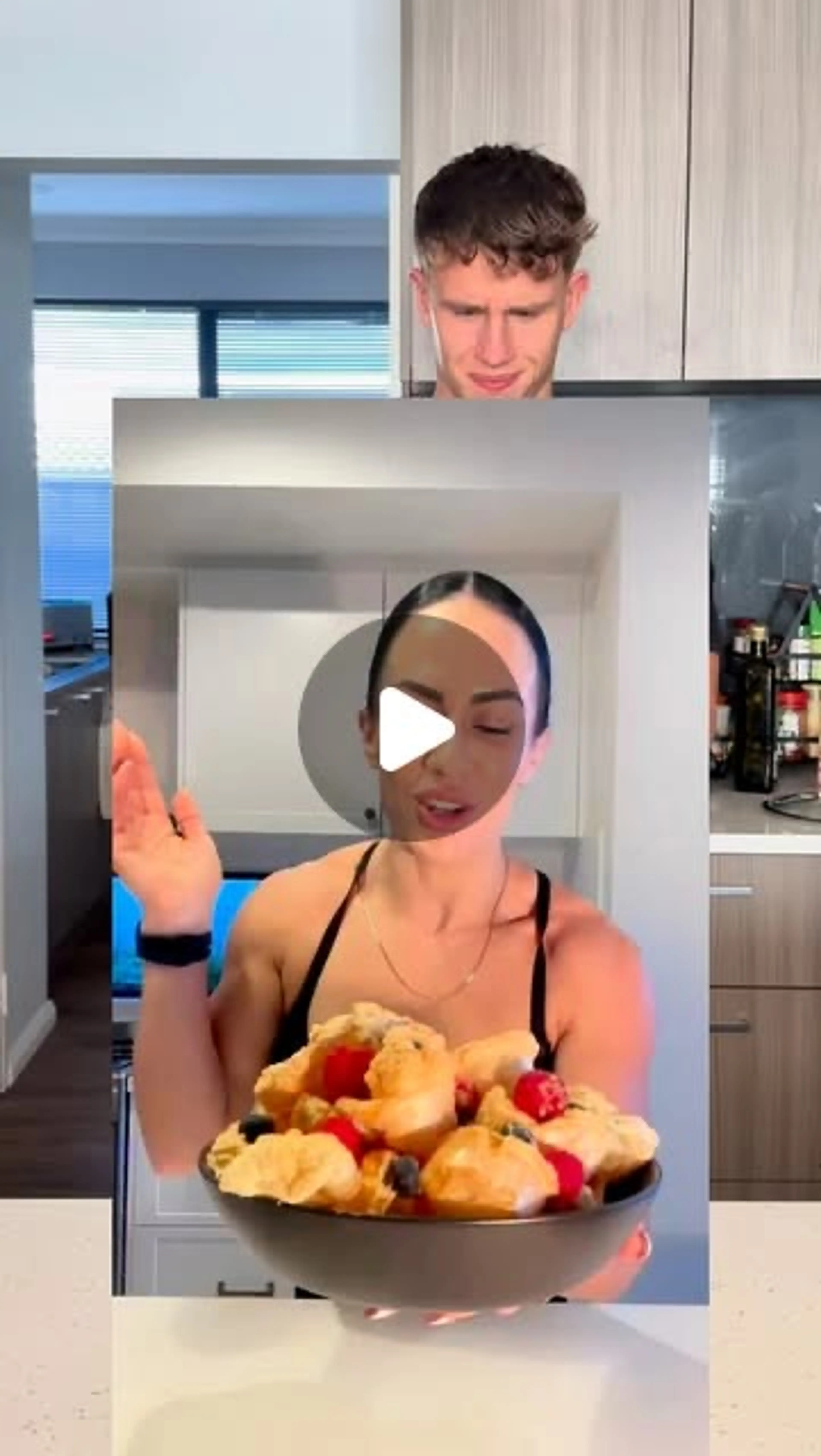 High Protein Mini Pancake Bowl