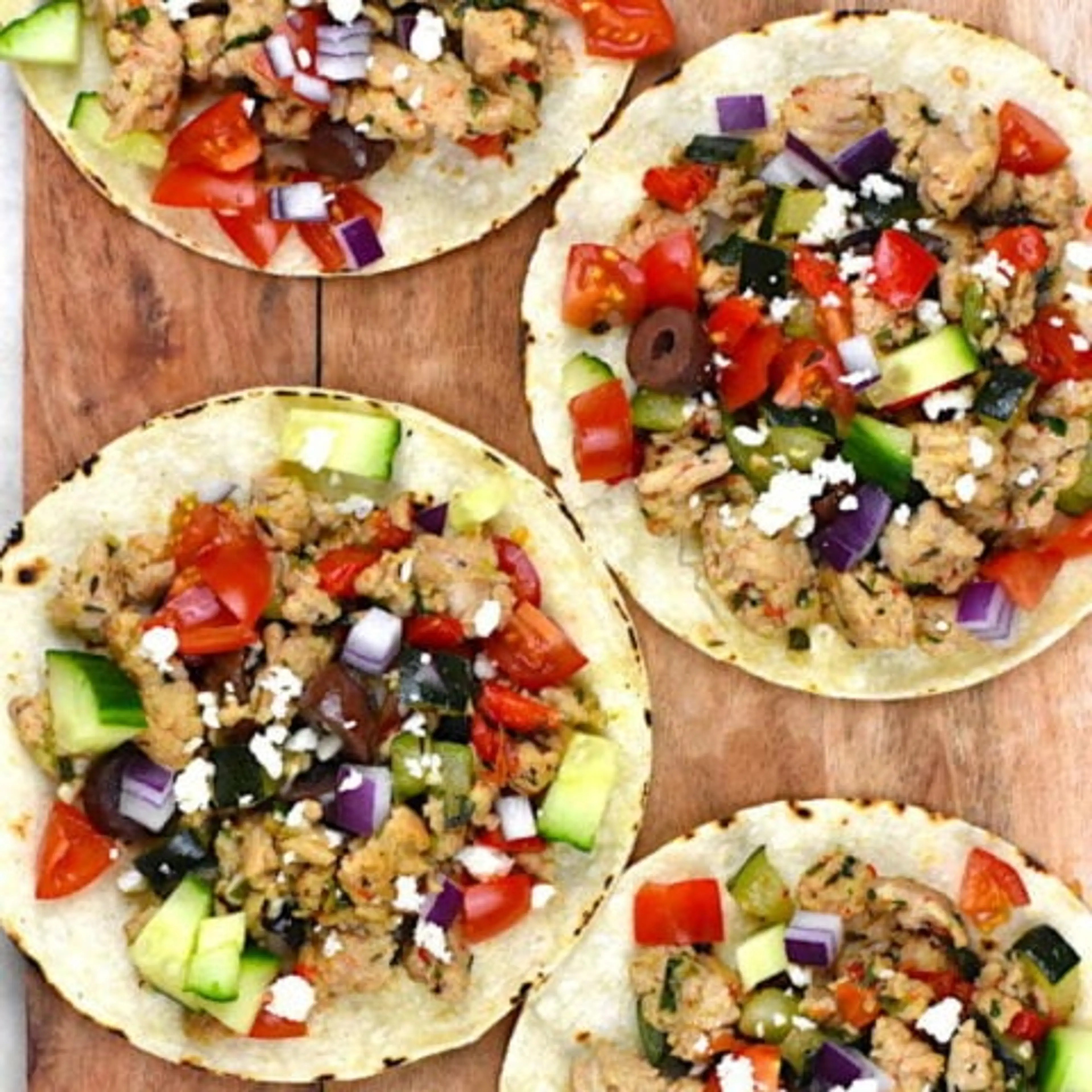 Mediterranean Chicken Tacos