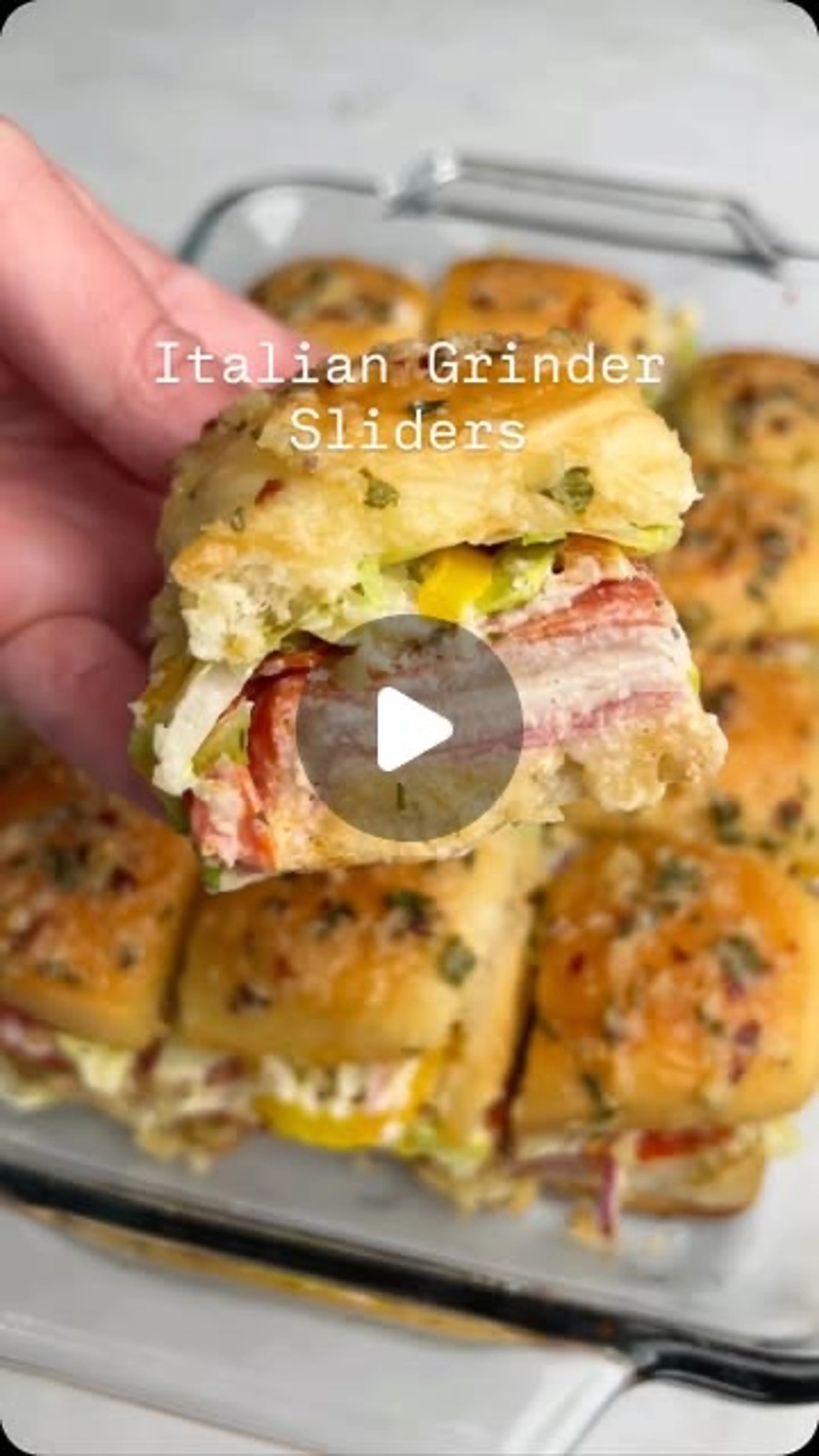 Italian Grinder Sliders. Comment Recipe Down Below to Get Th