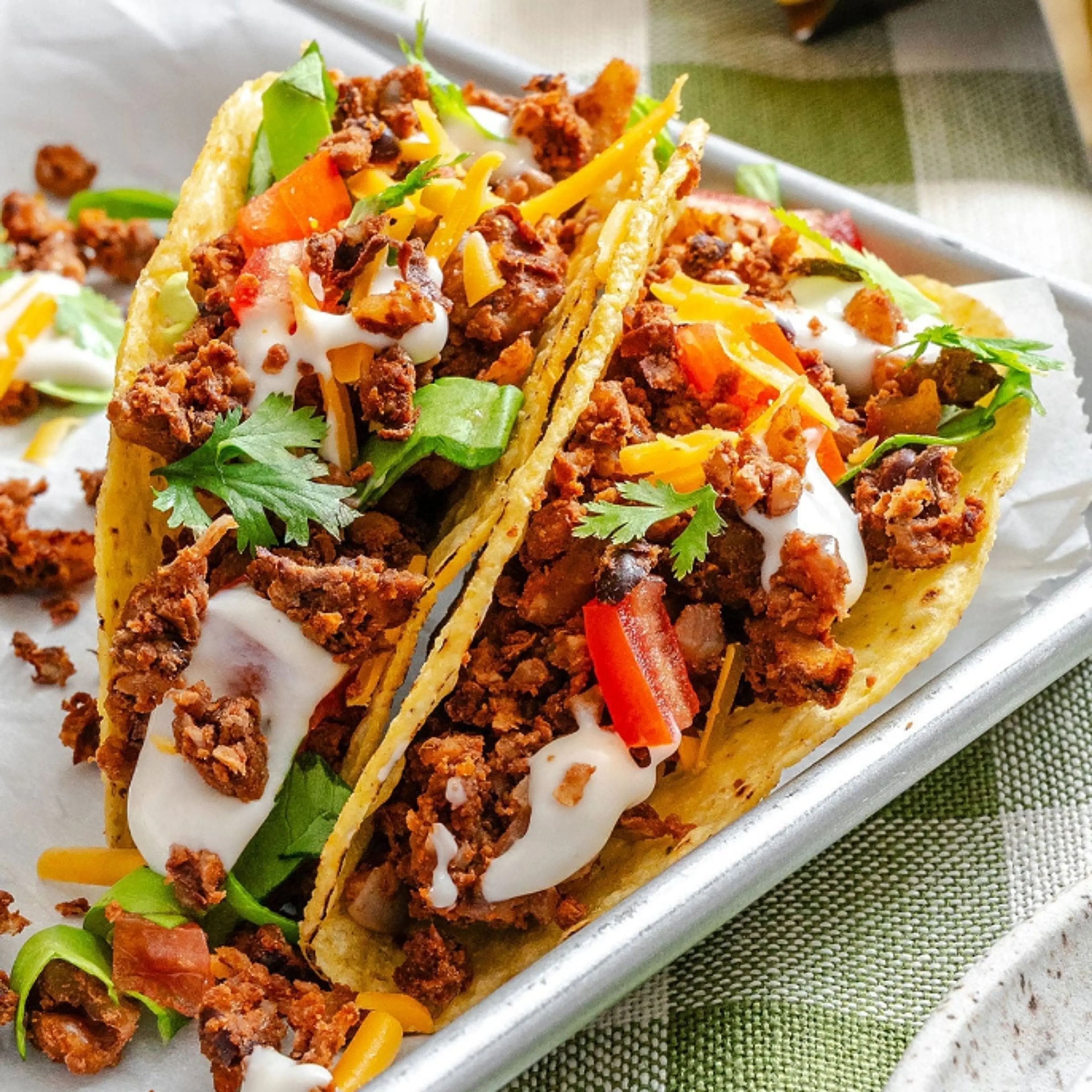 Baked Walnut Taco Meat With Black Beans