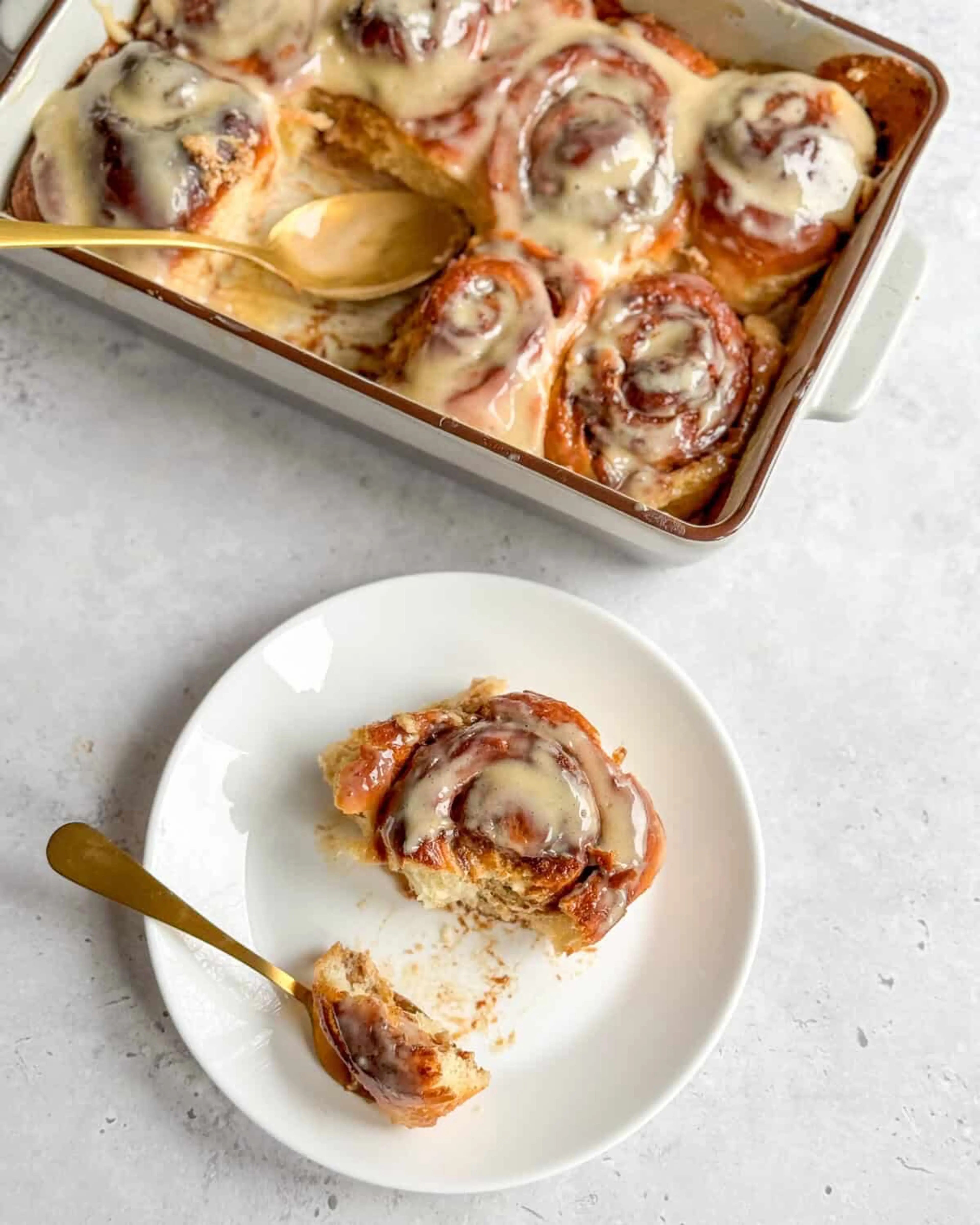 Low calorie cinnamon rolls - small batch
