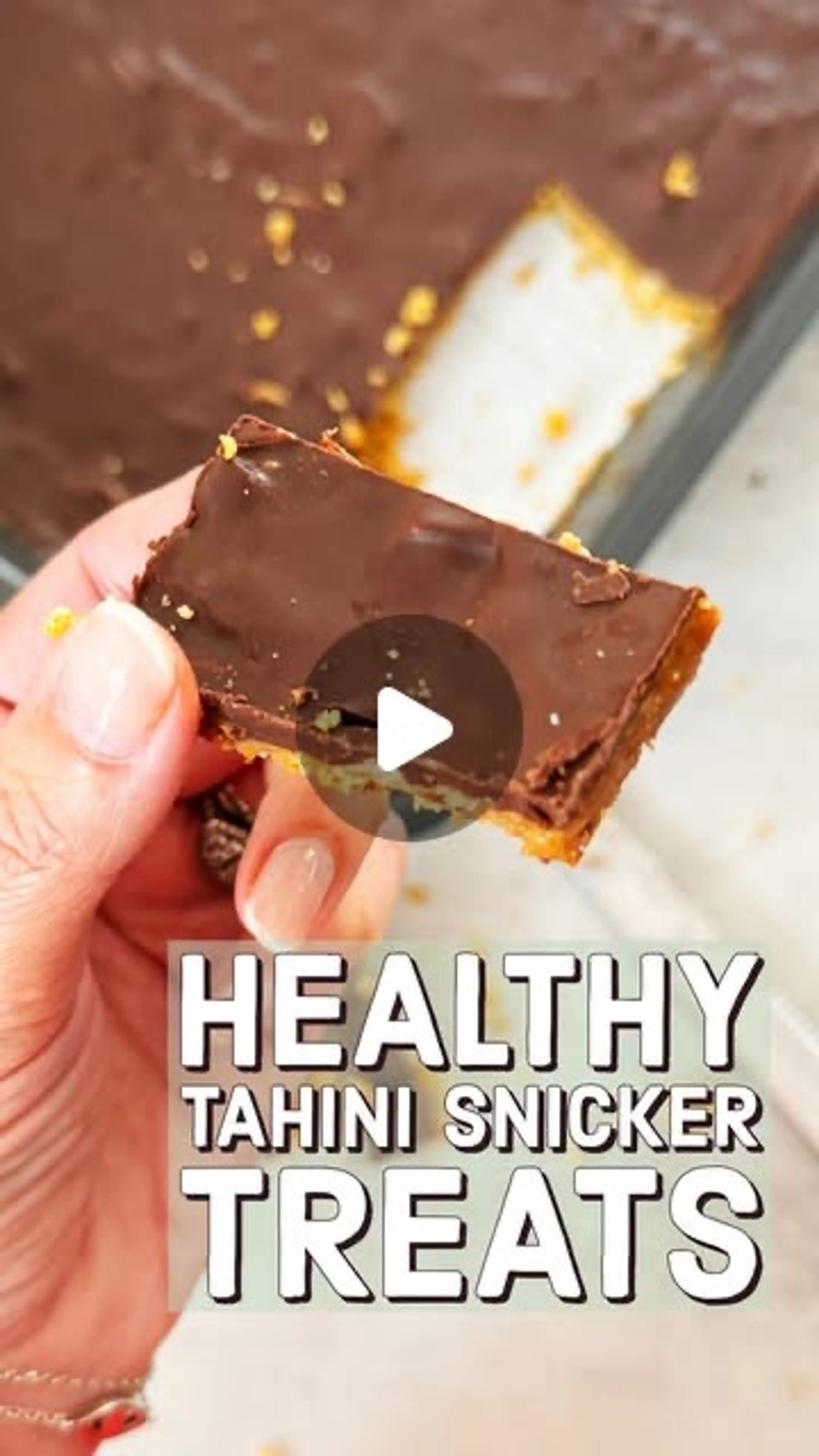 Healthy Tahini Snicker Treats
