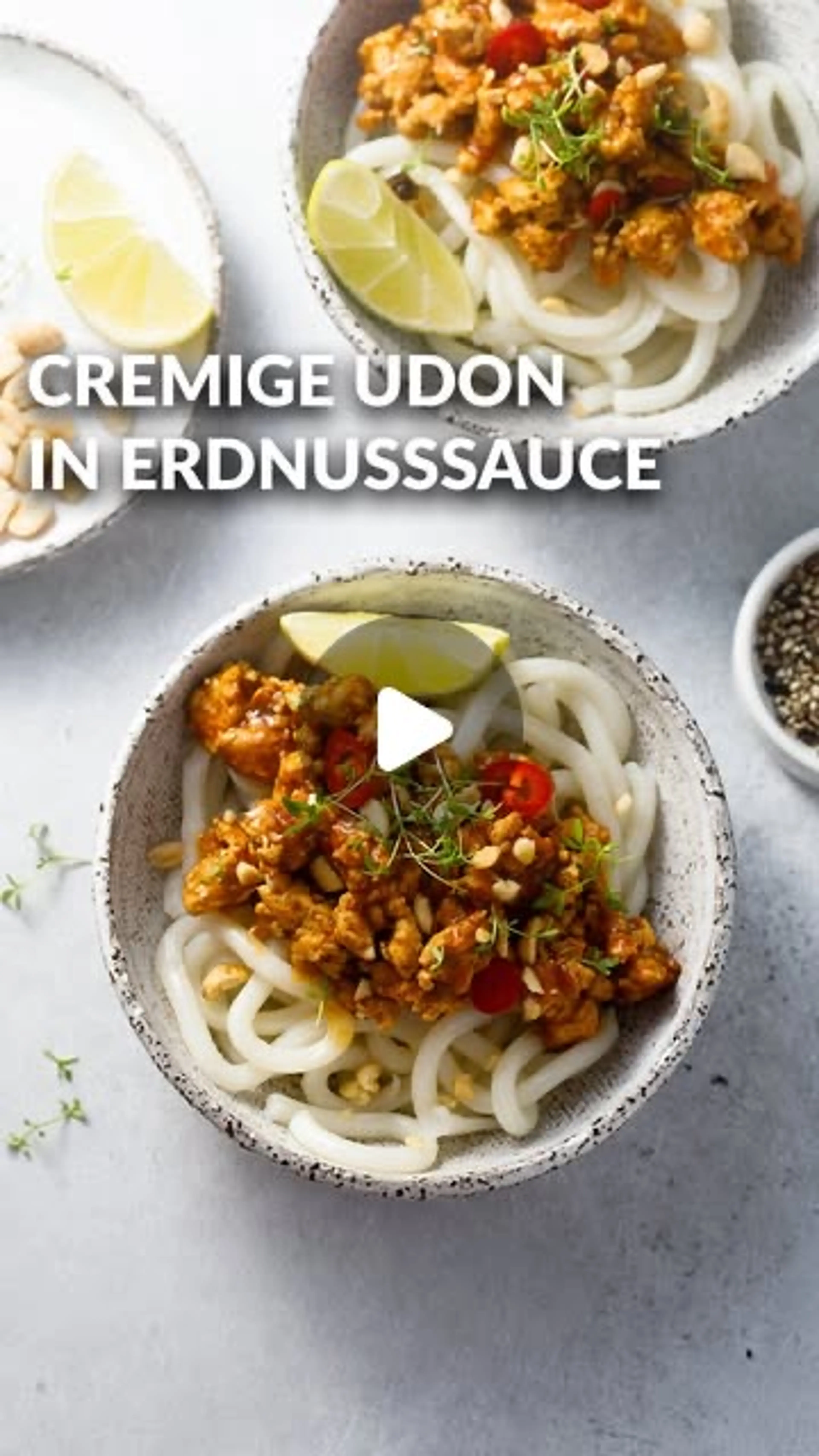 Udon in Erdnuss-sauce | Anzeige