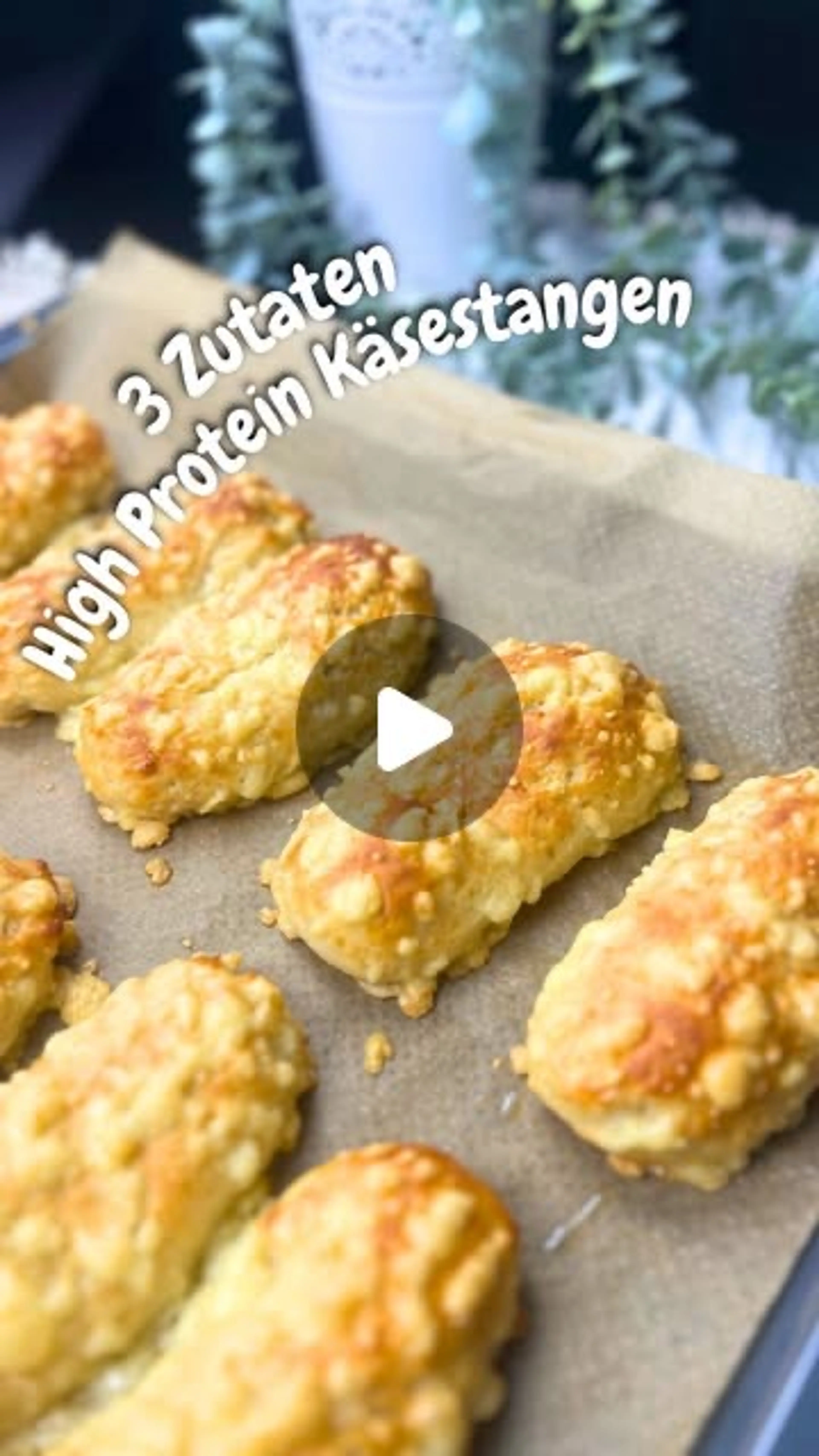 3 Zutaten Protein Käsestangen