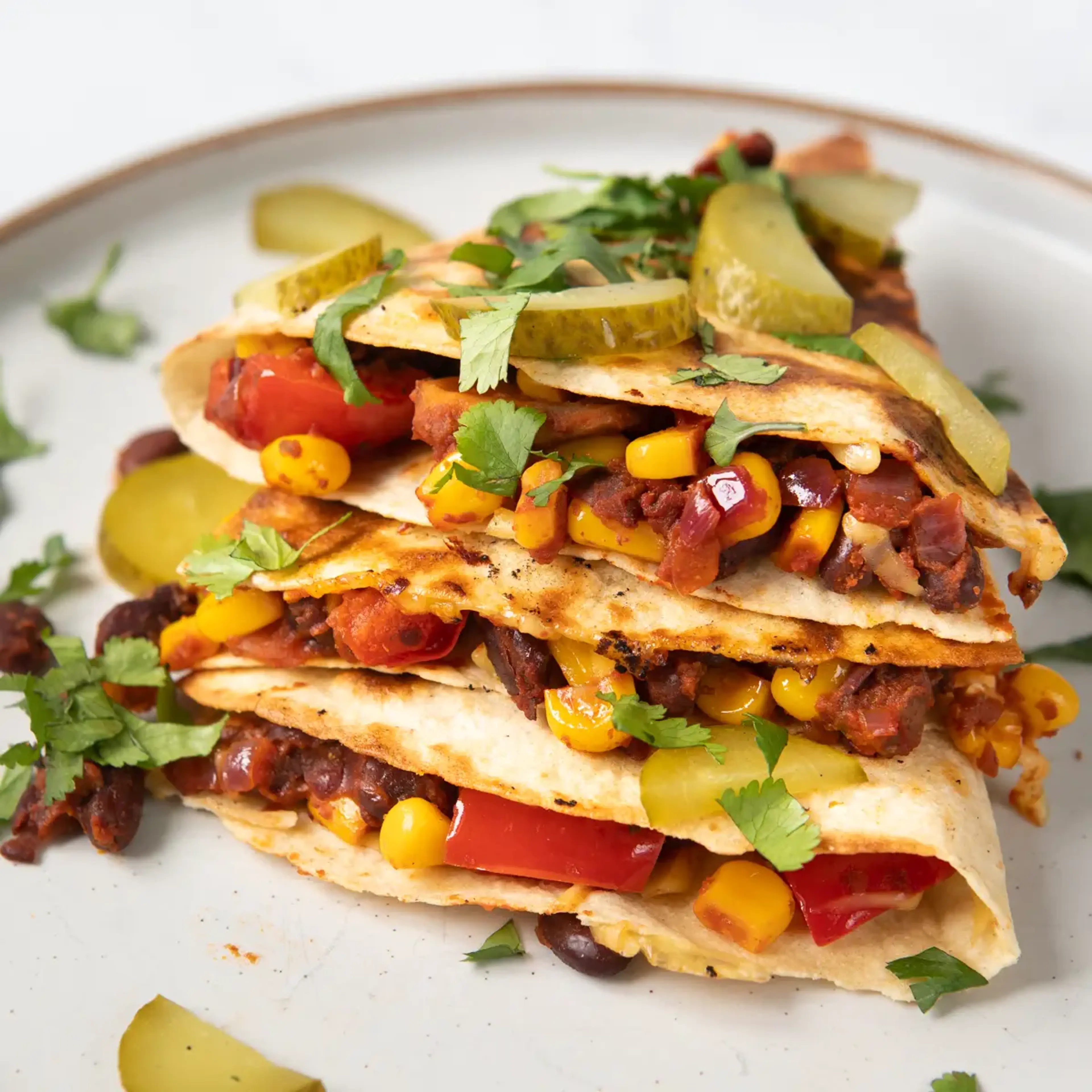One-Pan Black Bean Quesadillas