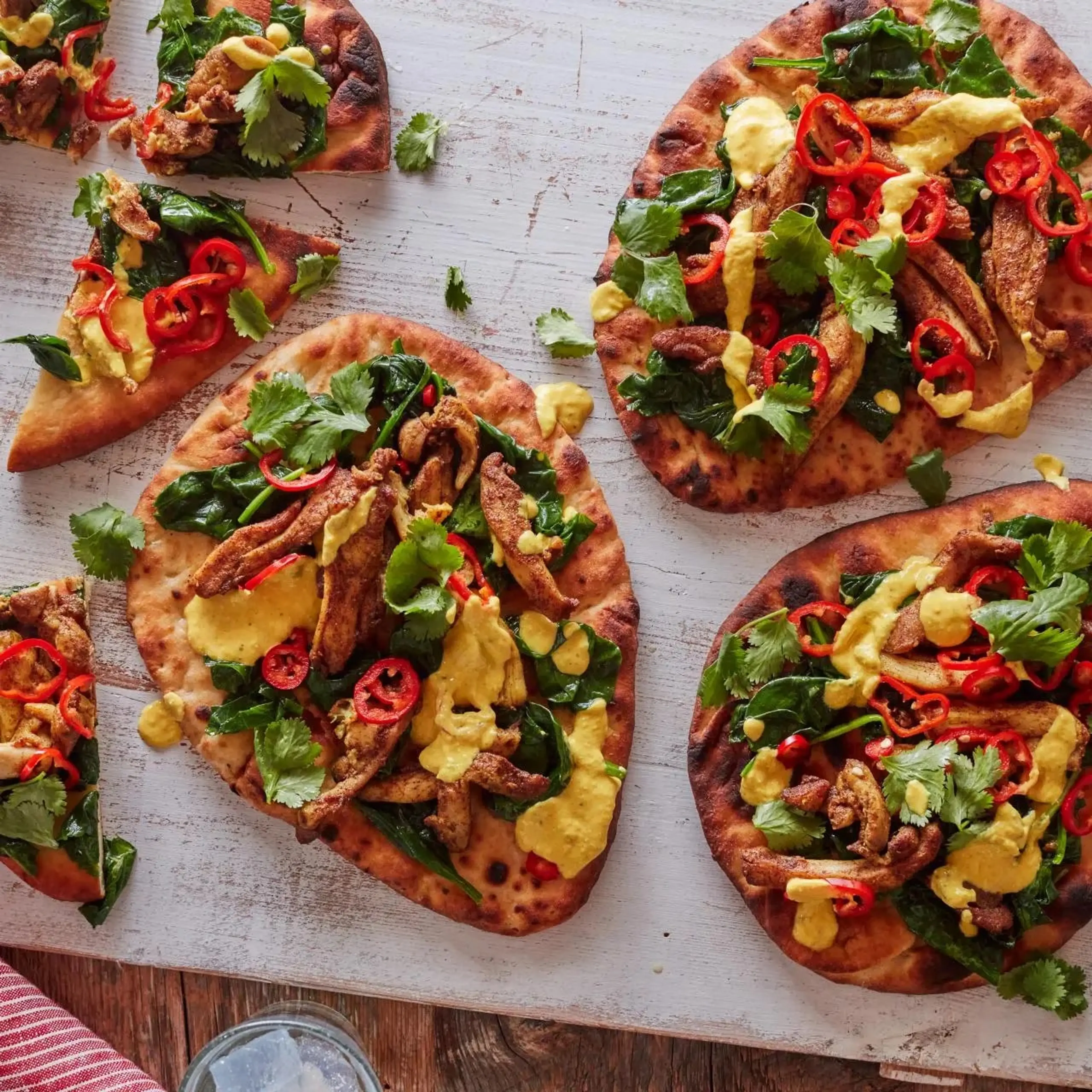 Turmeric Chicken Flatbread