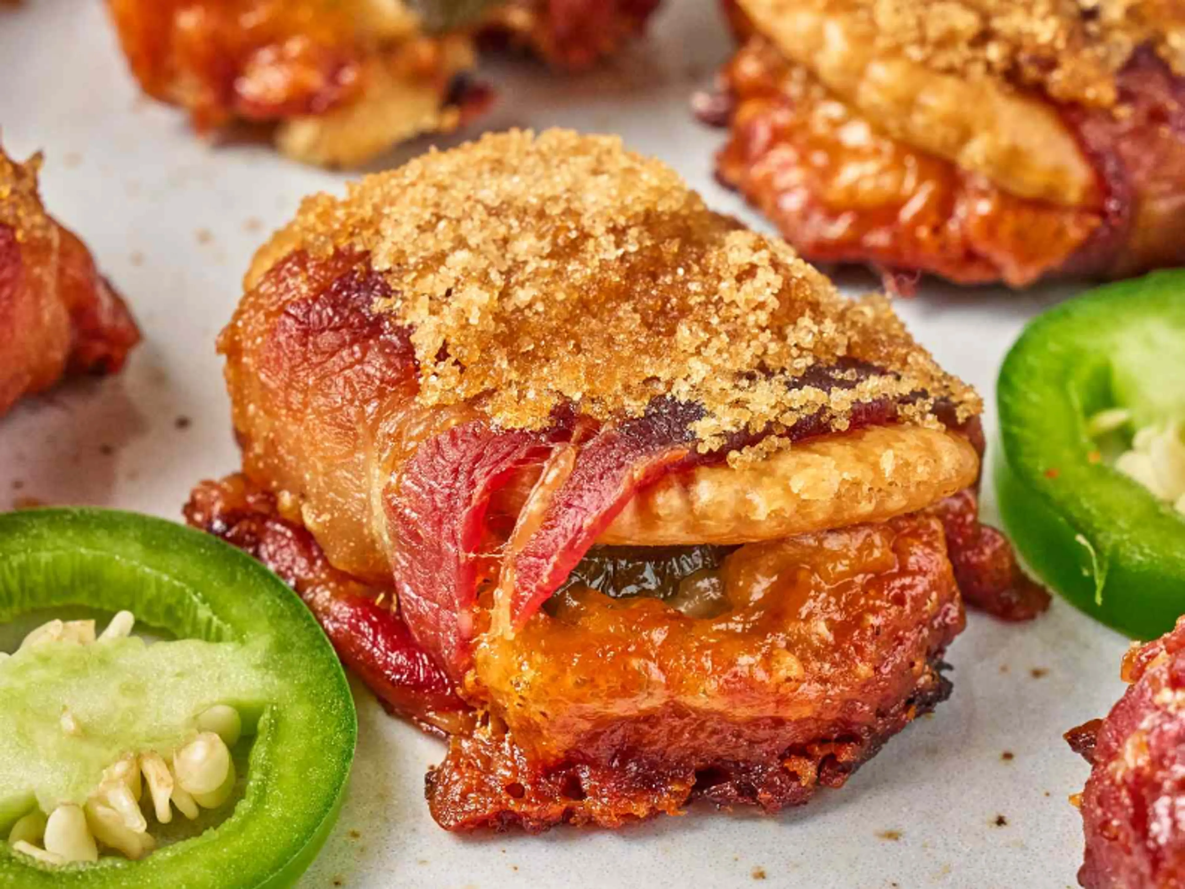 Bacon Wrapped Cheese Crackers