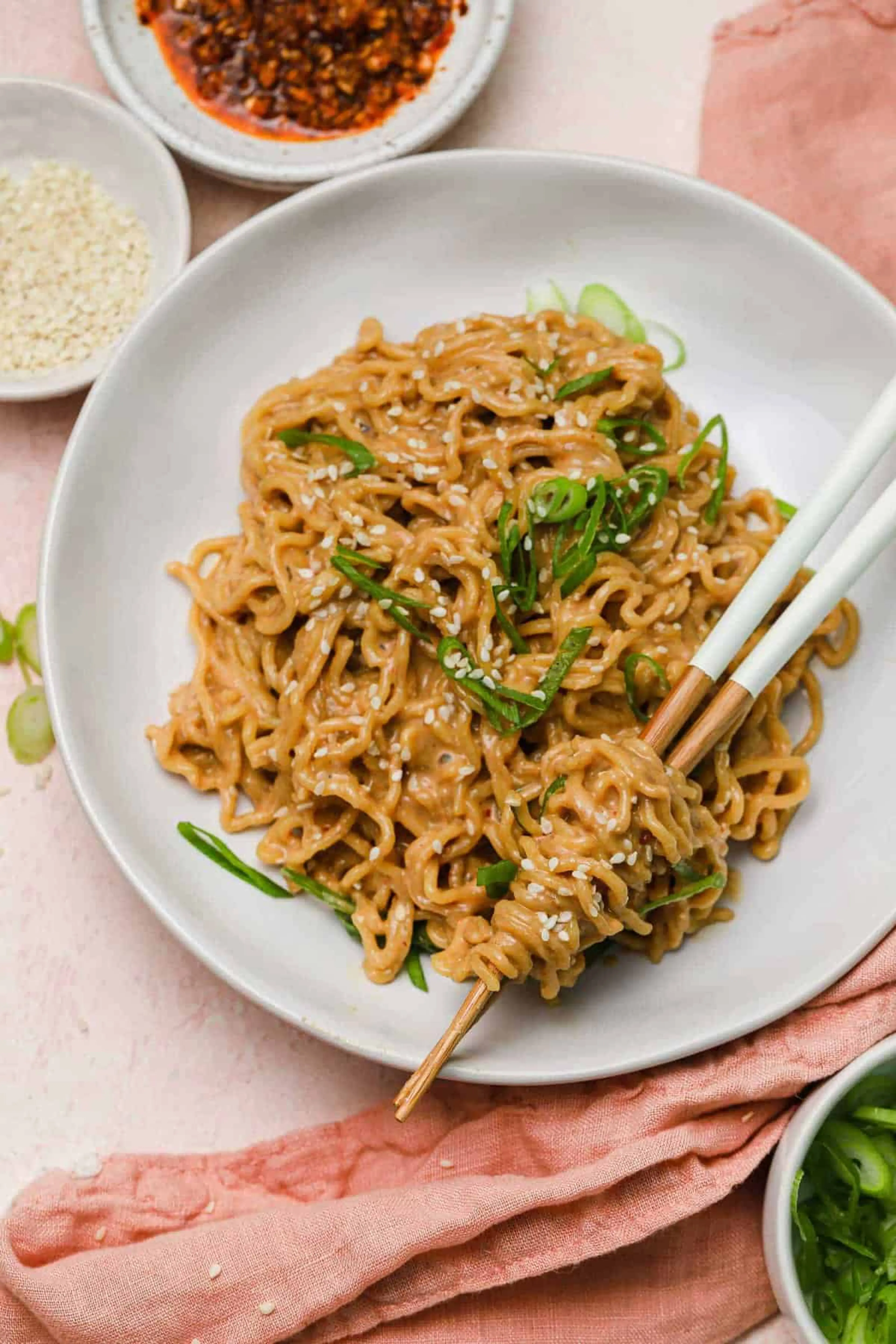 Cold Spicy Peanut Sesame Noodles