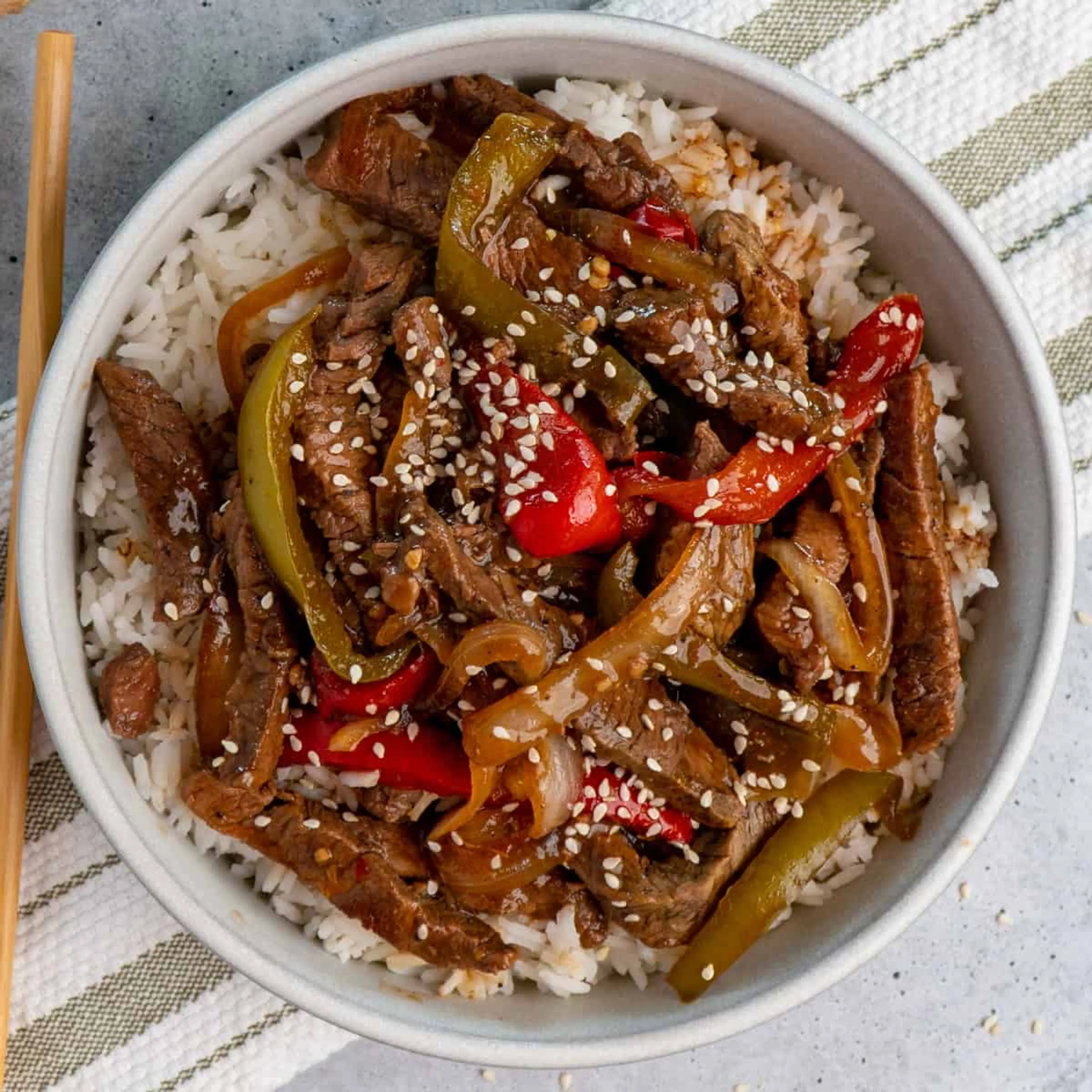 Slow Cooker Pepper Steak
