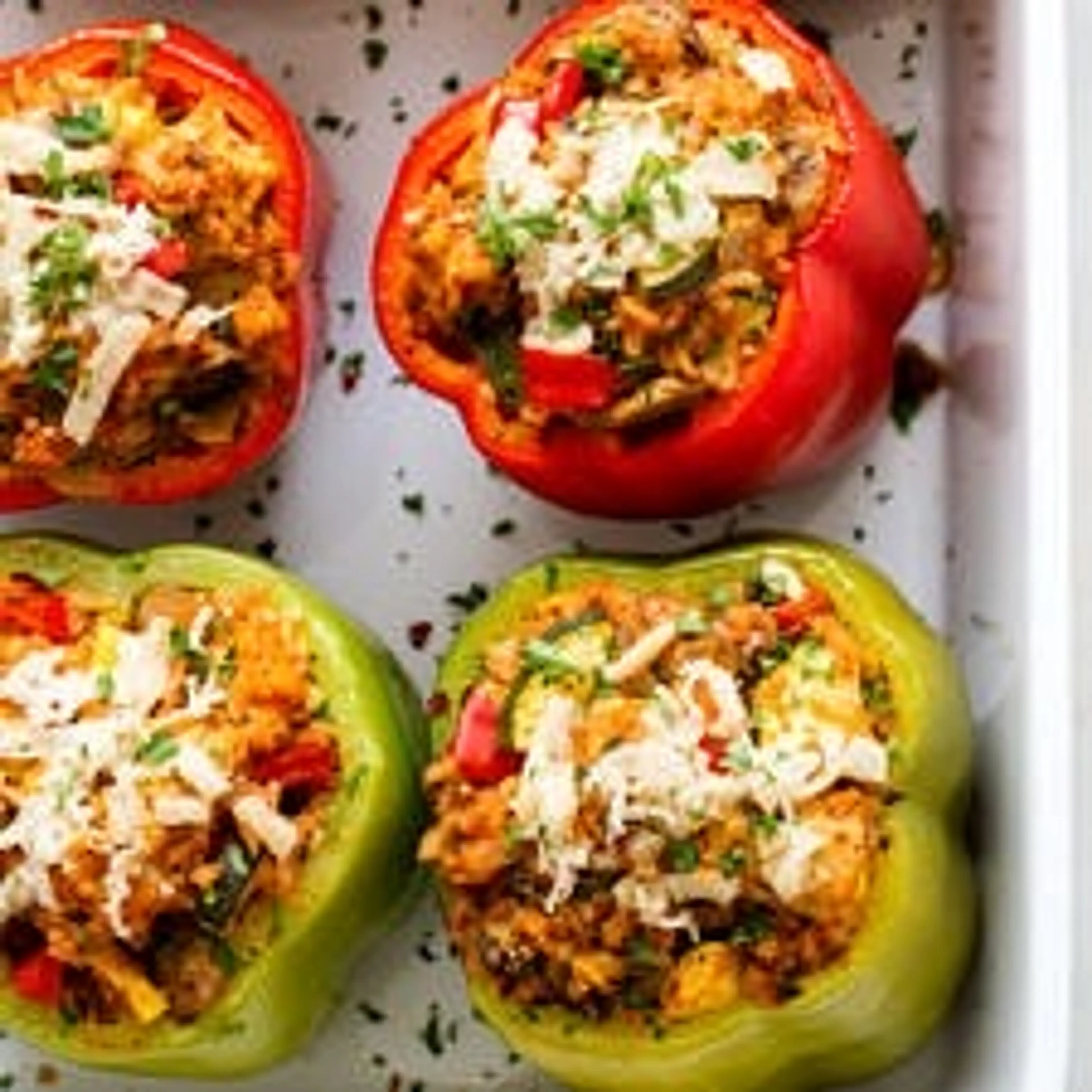 Italian Vegan Stuffed Peppers