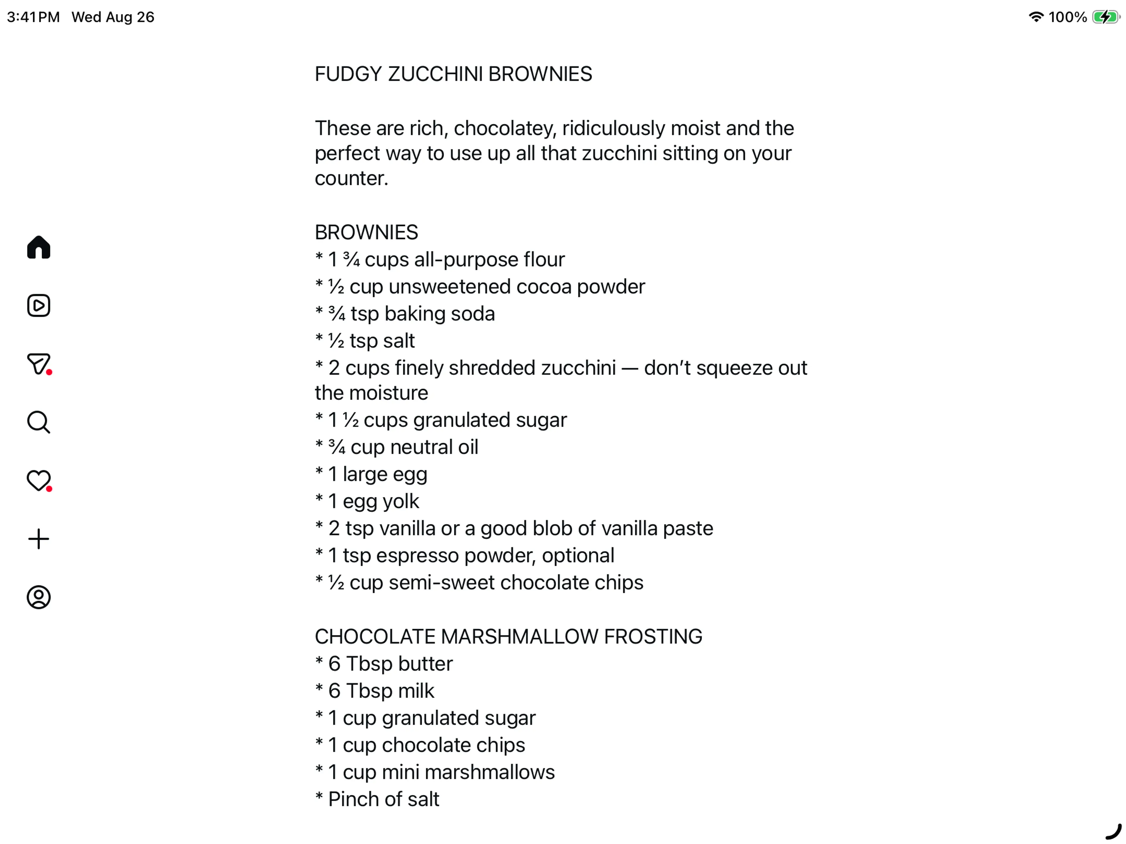 Zucchini Brownies