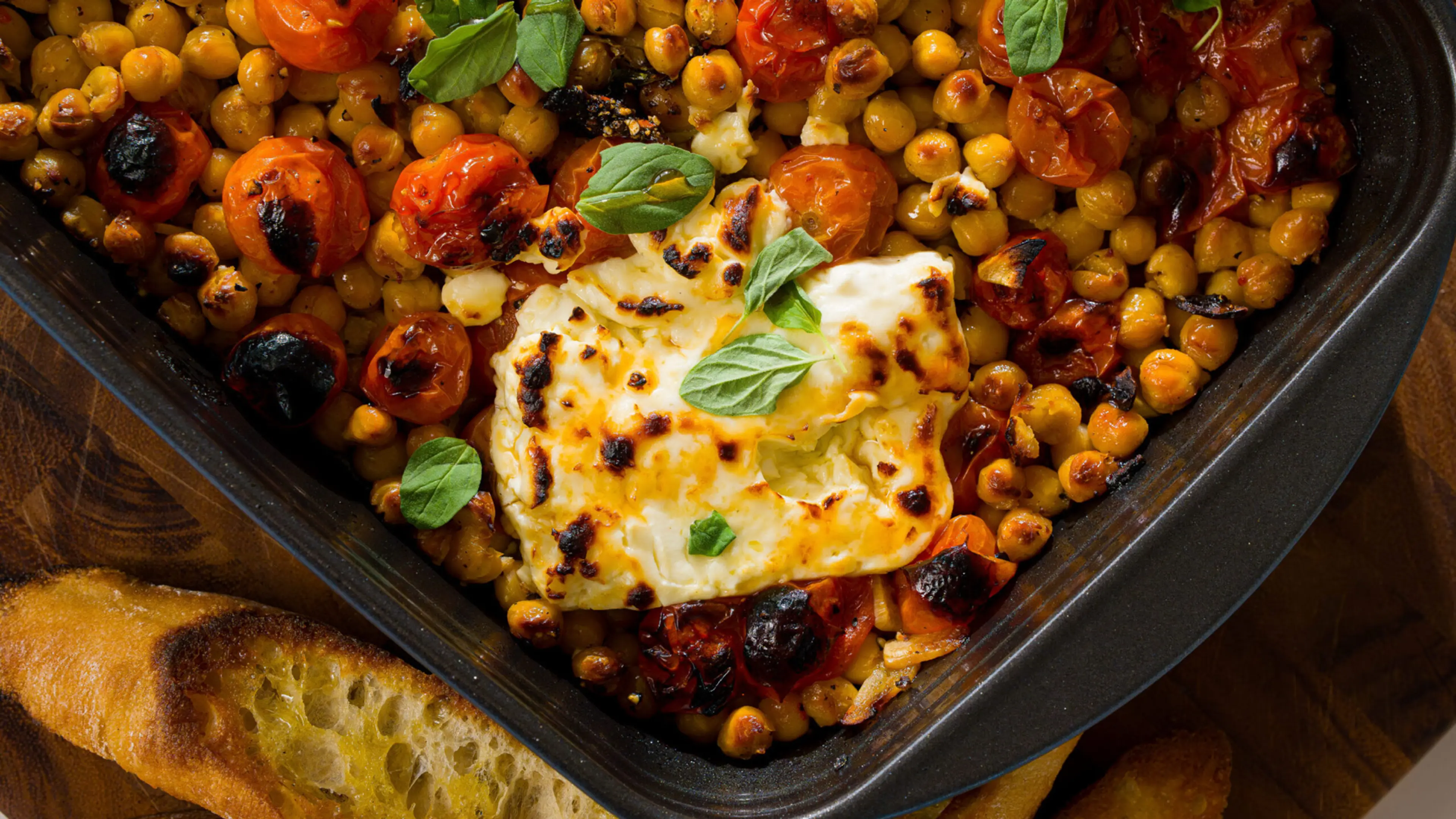 Andy’s Baked Chickpeas with Tomatoes and Feta