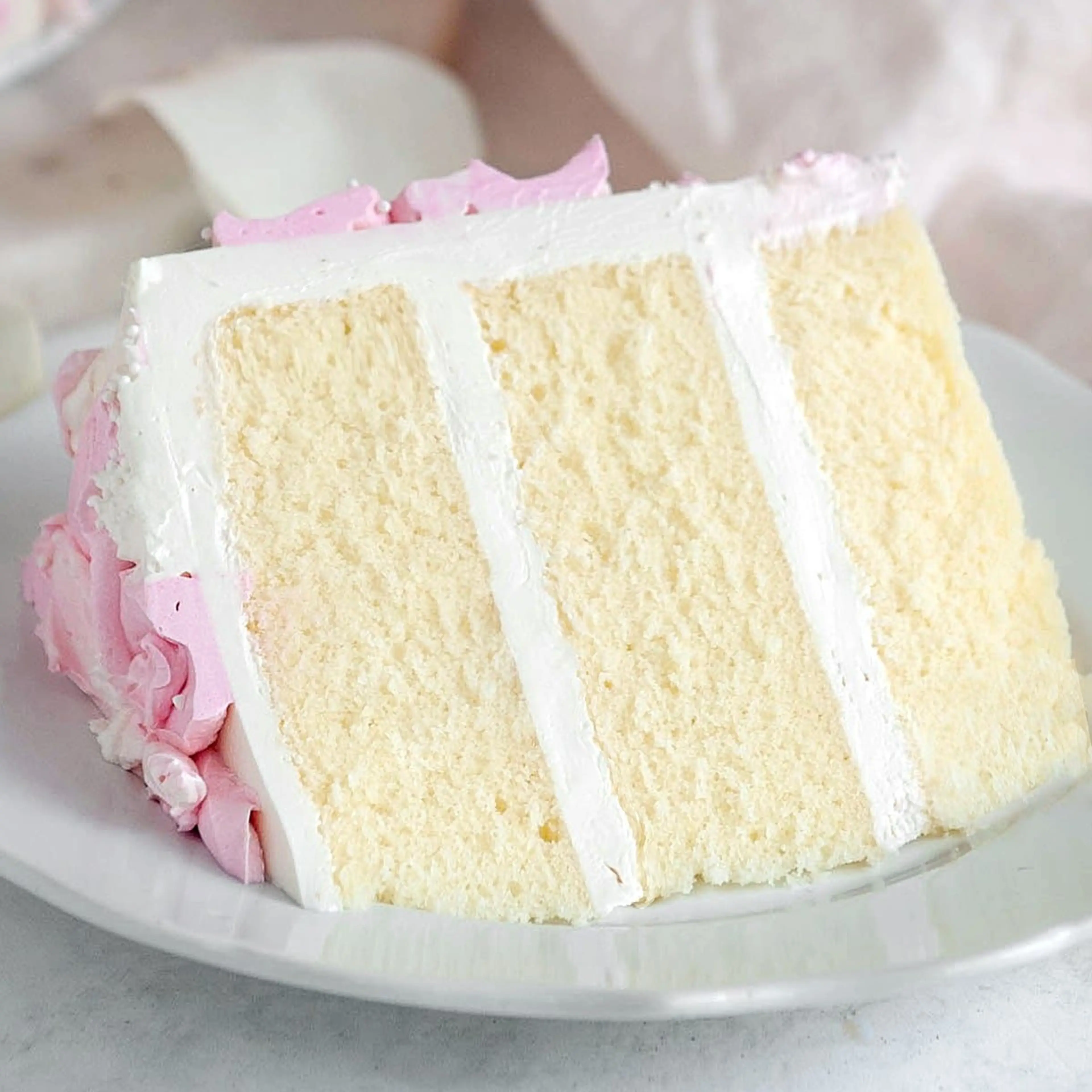 Moist Vanilla Cake Recipe With Easy Buttercream Frosting