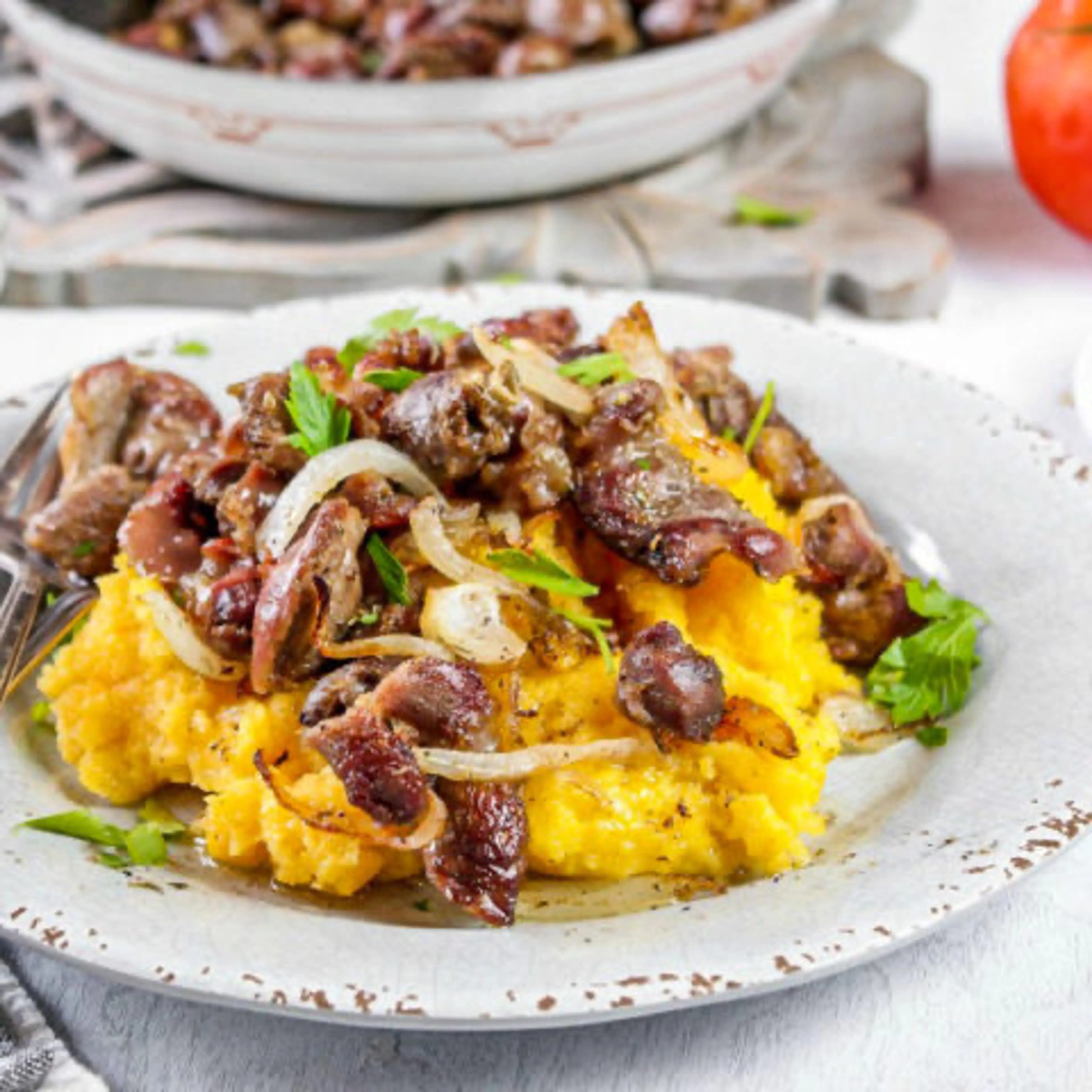 Sauteed Chicken Gizzards