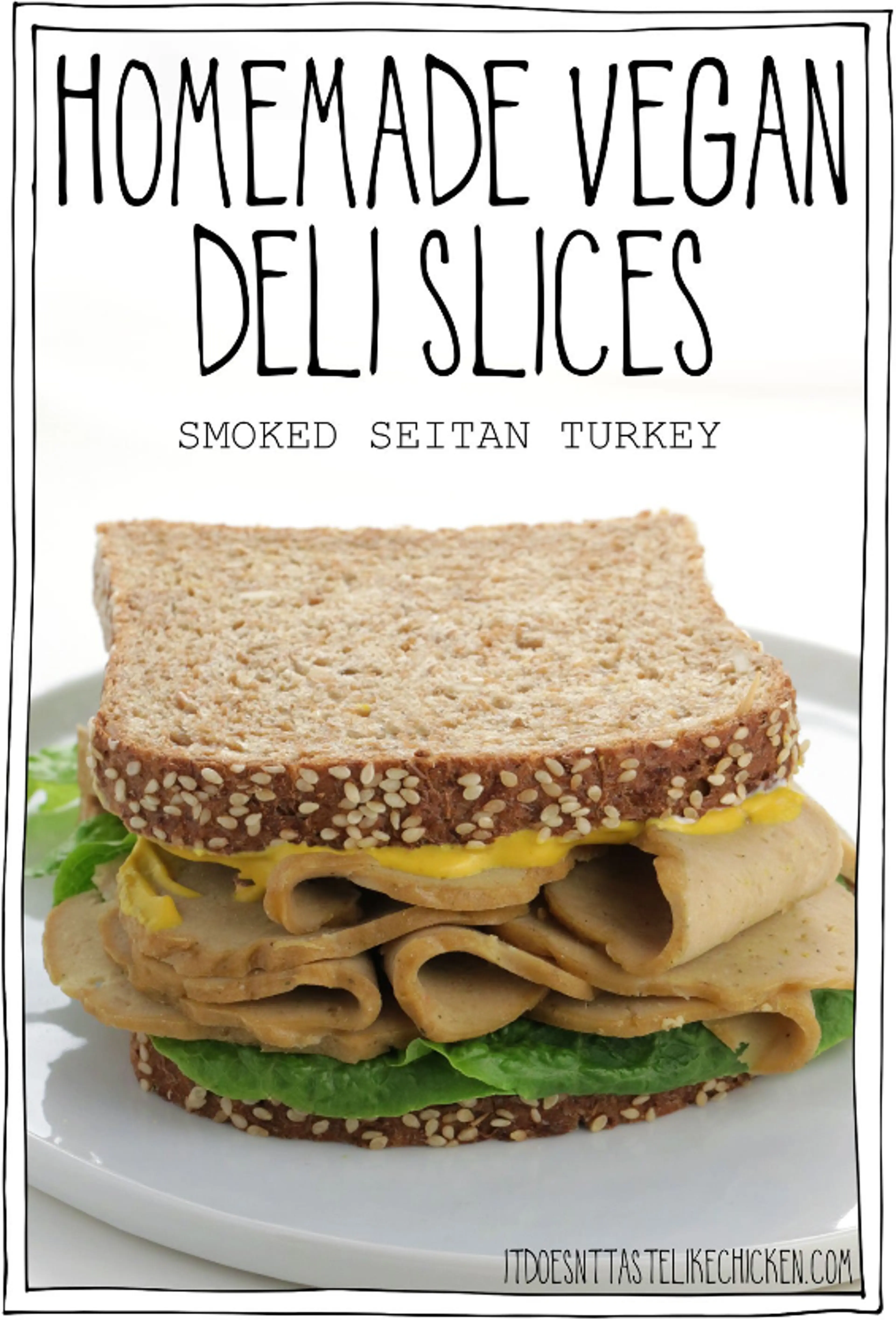 Homemade Vegan Deli Slices (Smoked Seitan Turkey)