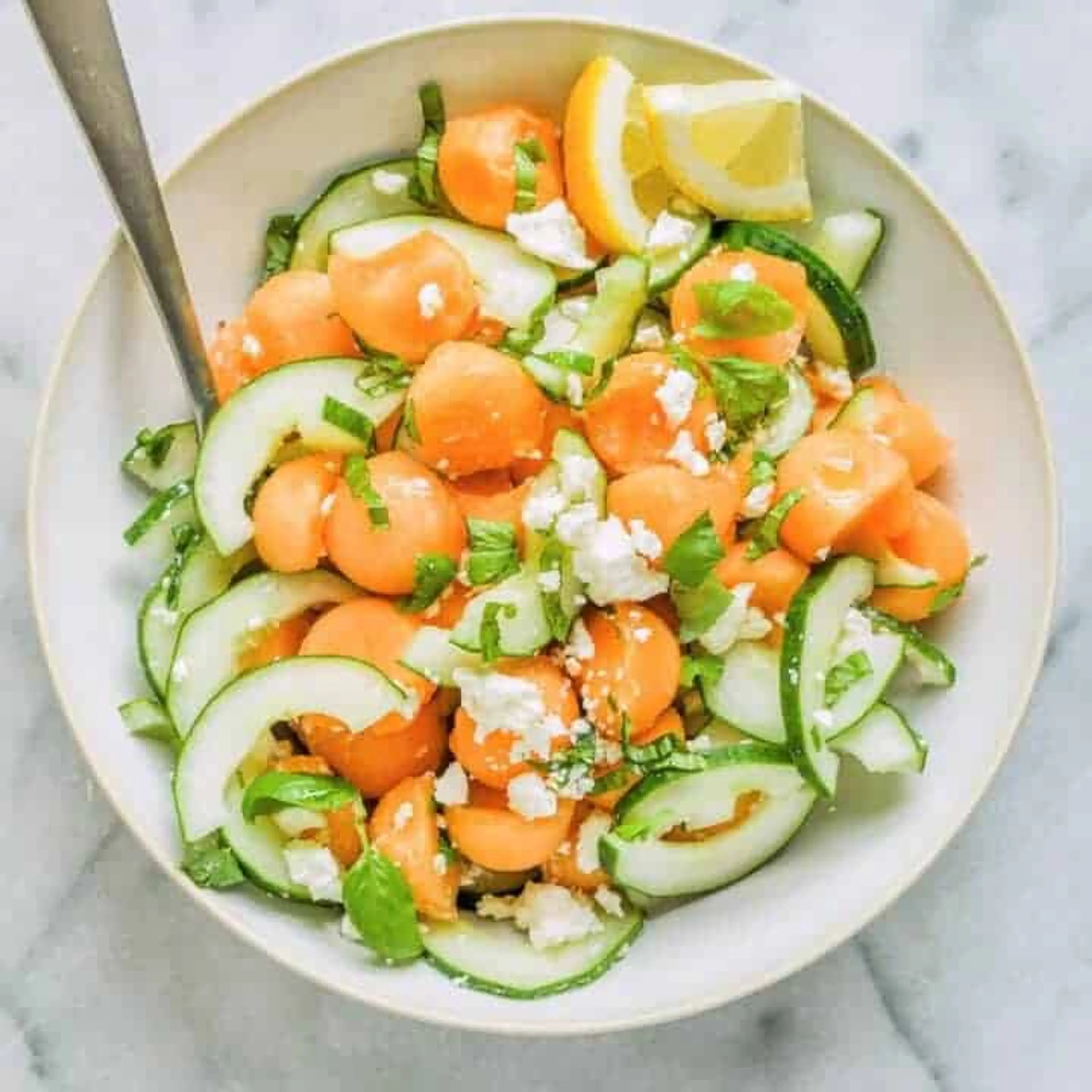 Cantaloupe Cucumber Salad
