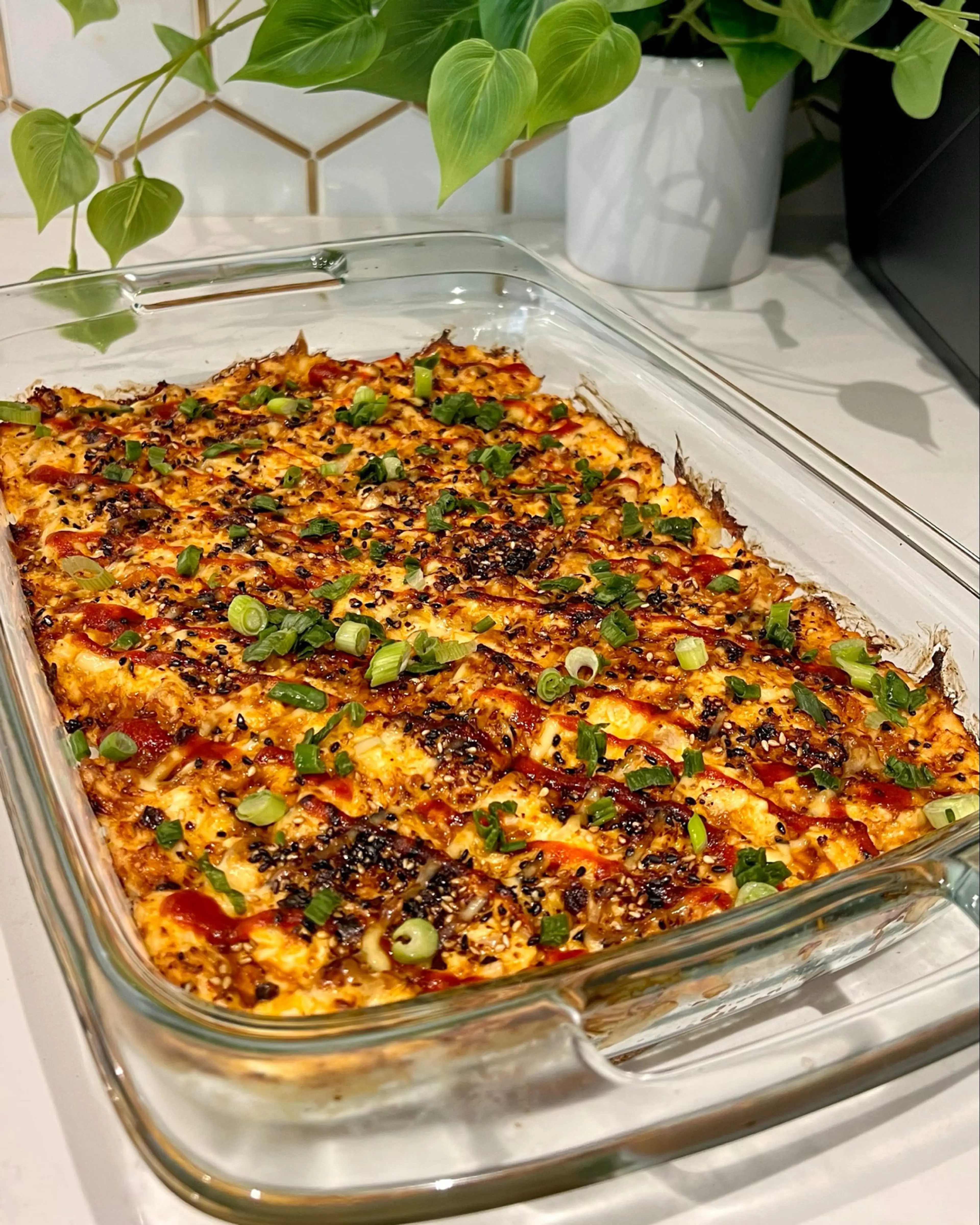 Spicy Salmon Sushi Bake